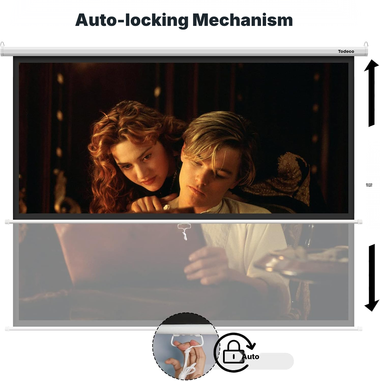 Manual Pull-Down Projection Screen — 2
