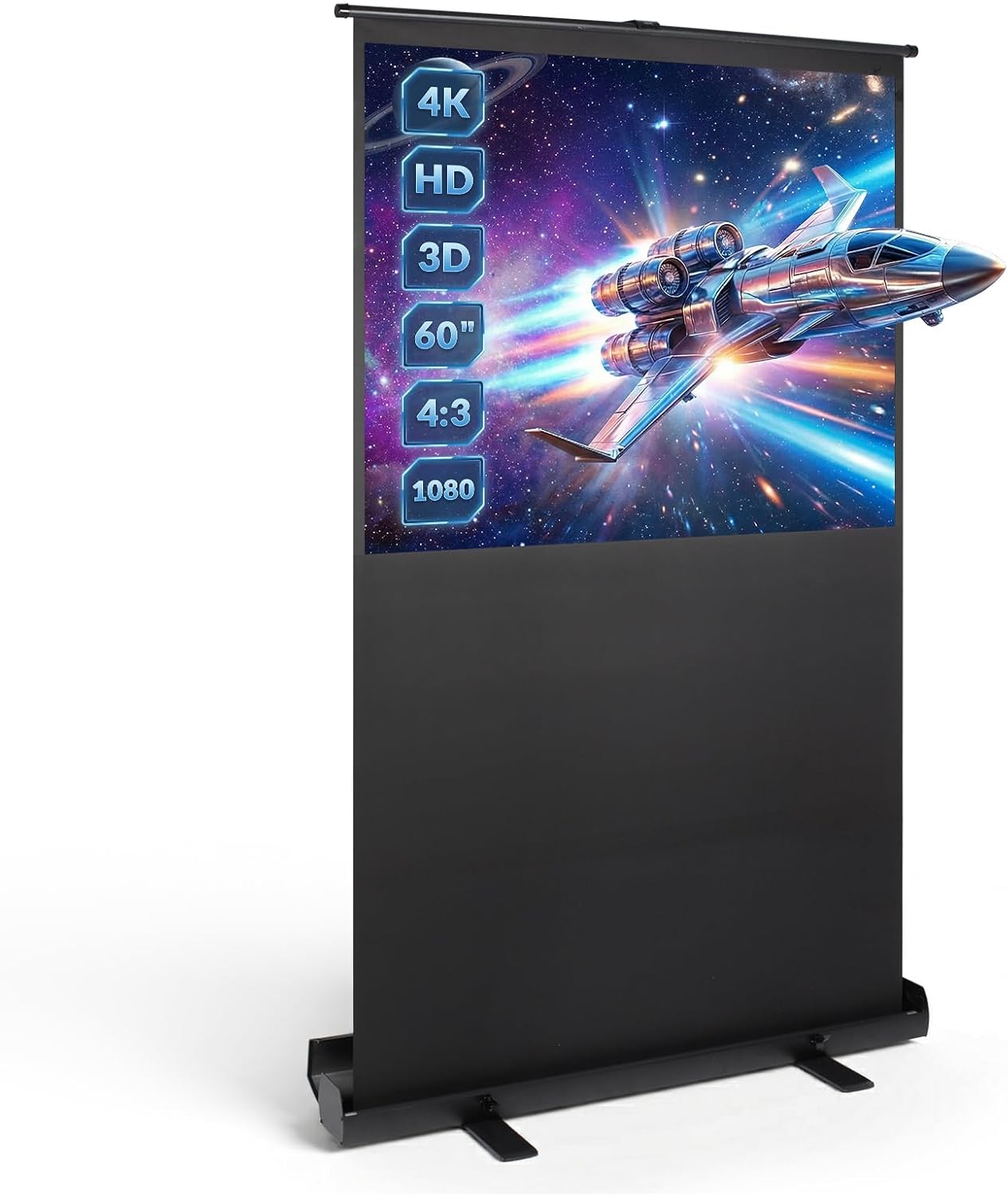Projection Screen Petite – Portable Floor Setup