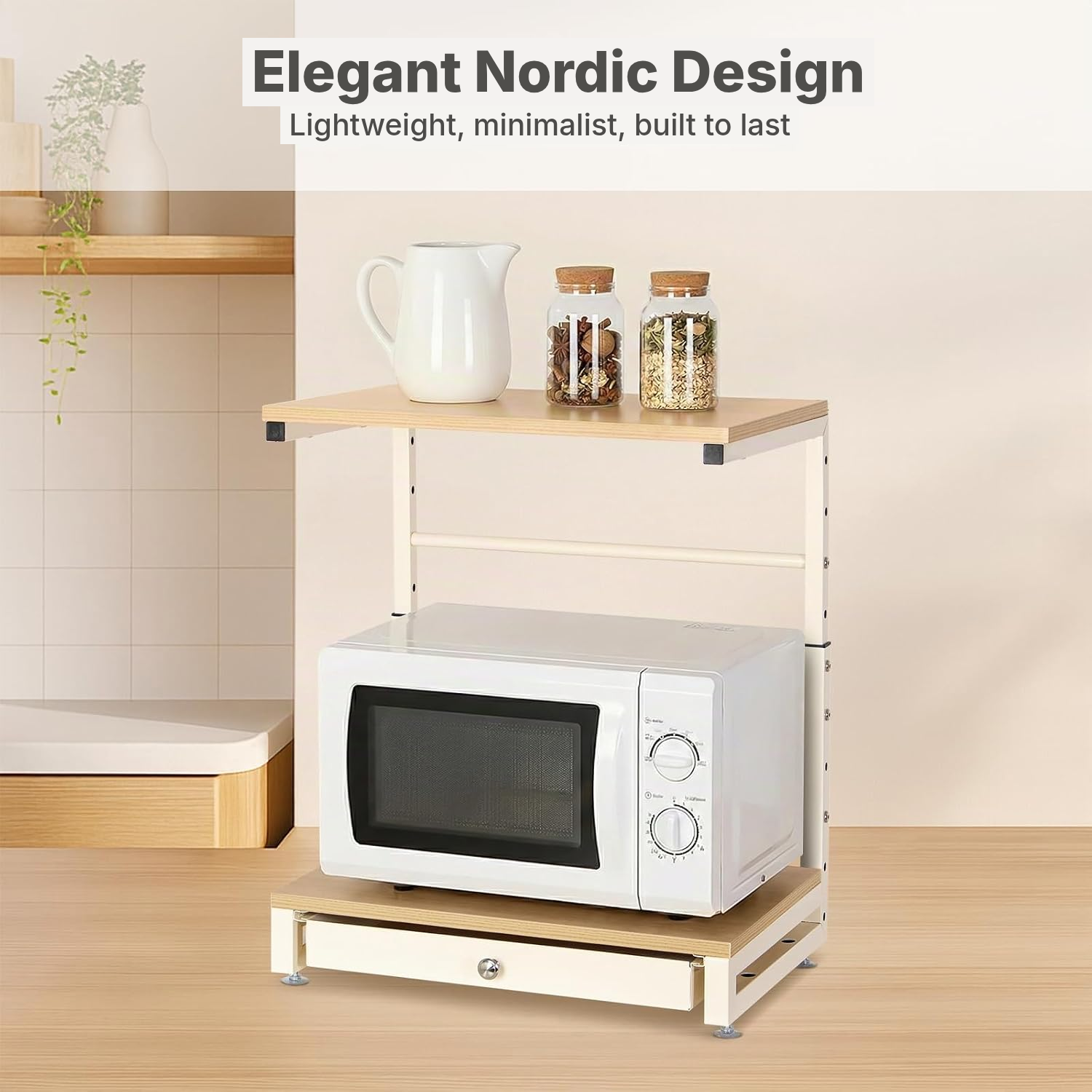 Shelves for Kitchen: Stable Microwave Shelf — 5