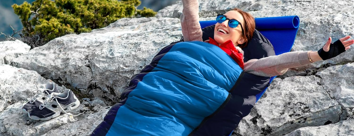 Warm Mummy Sleeping Bags – Dark Blue