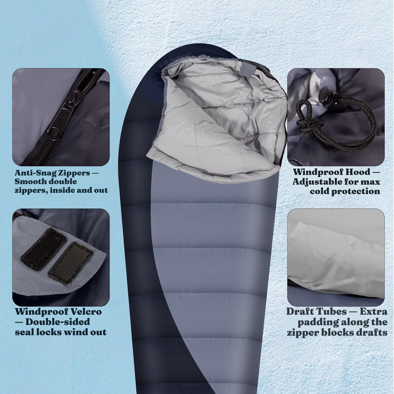4 Seasons Sleeping Bag – 0 to 5°C — 5