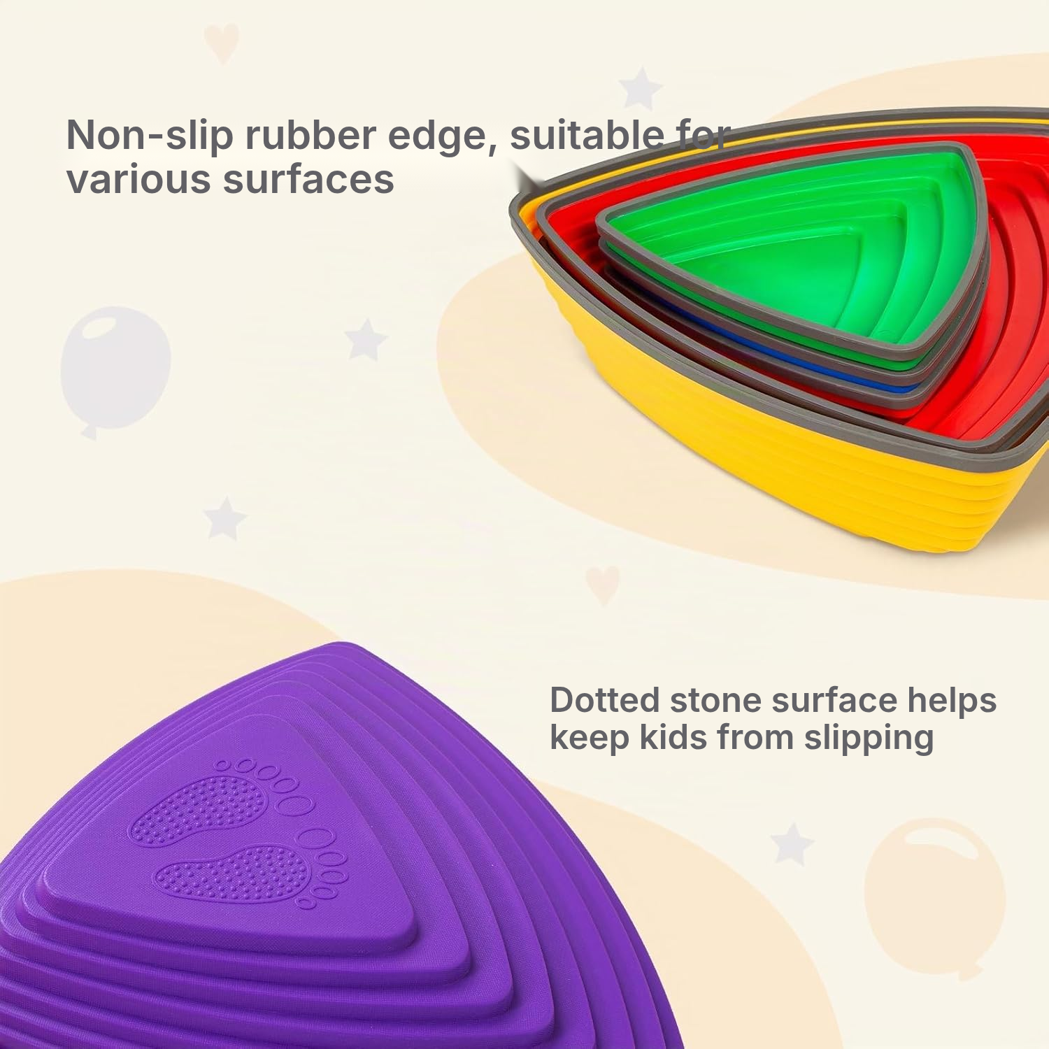 Stepping Stones Toy for Kids: 6 Pieces — 3