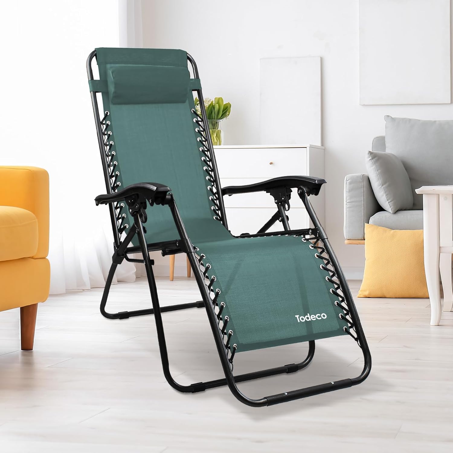 Green Folding Sun Lounger — 7