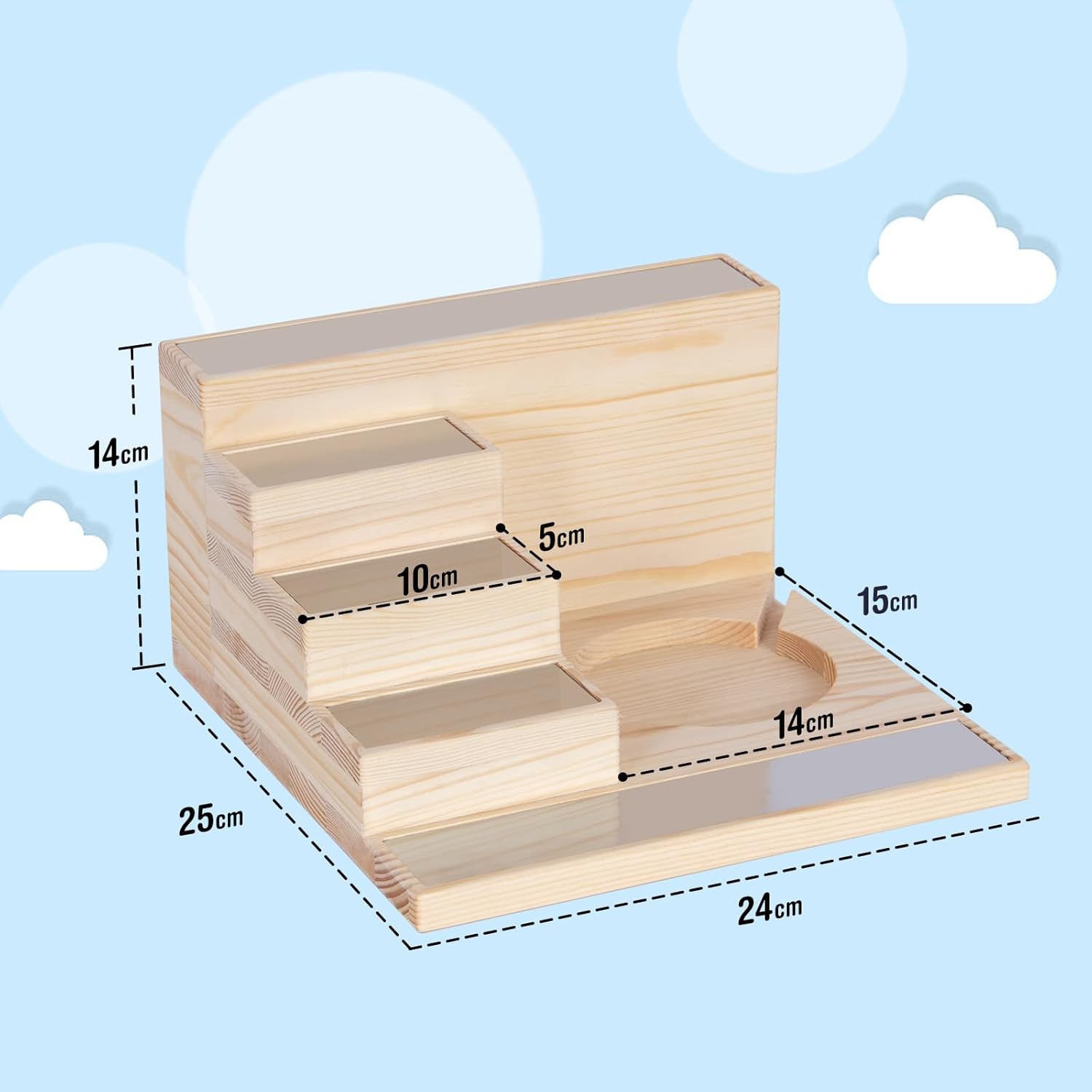 Magnetic Shelf for Toniebox/Tonies – Mini House, 27 cm — 7