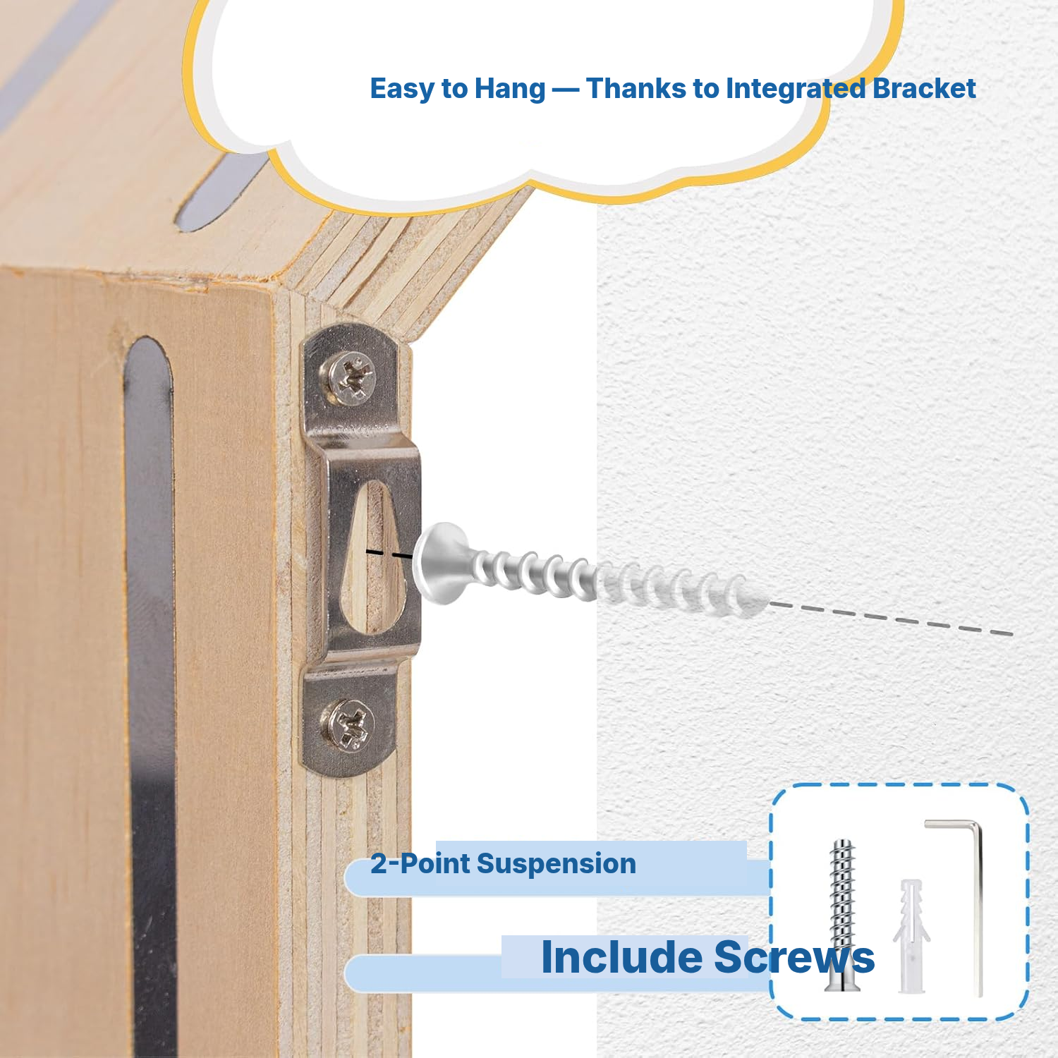 Magnetic Shelf for Toniebox/Tonies – White Octagon, 35 cm — 5