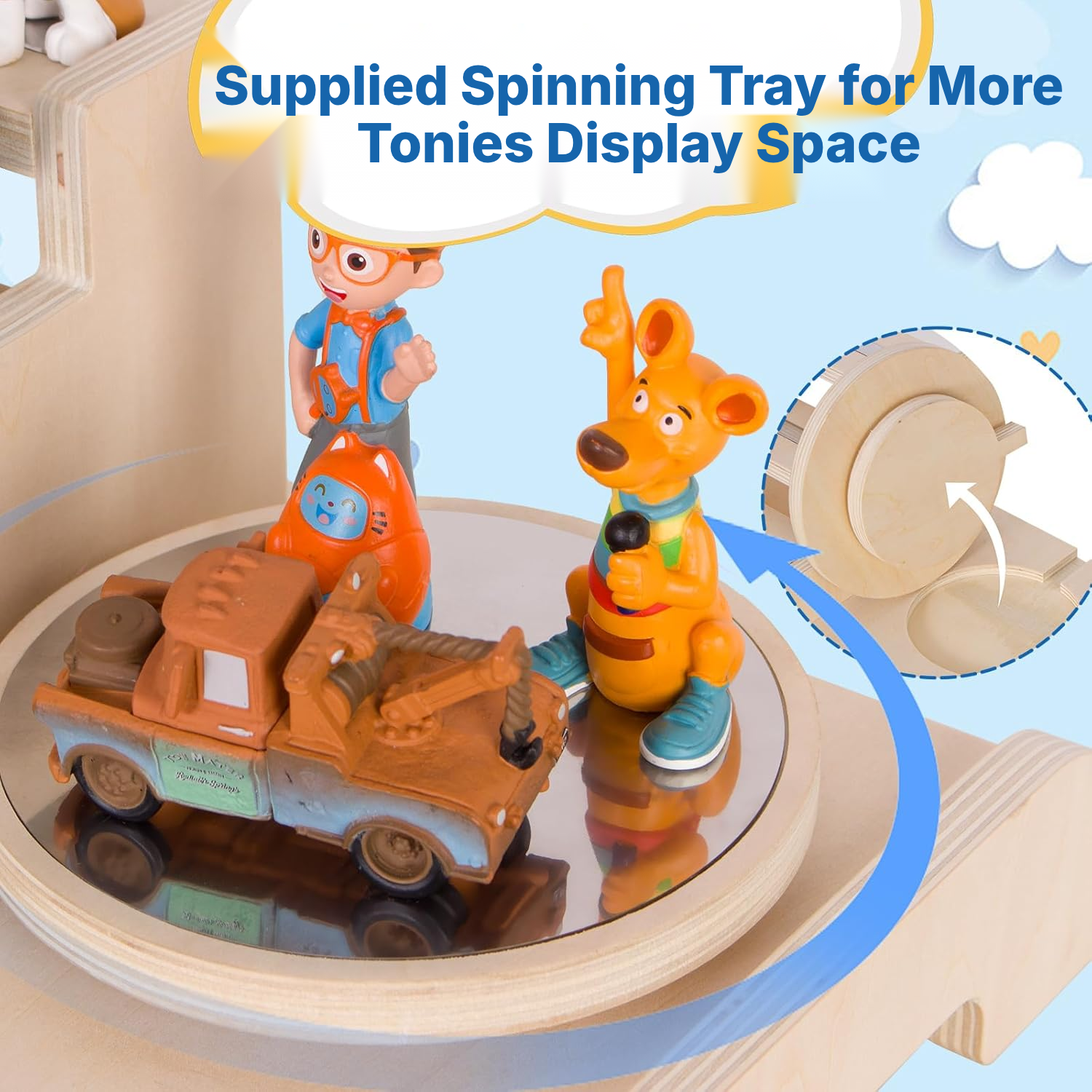 Toniebox/Tonies Magnetic Shelf – 4-Tier Turntable, 37 cm — 4