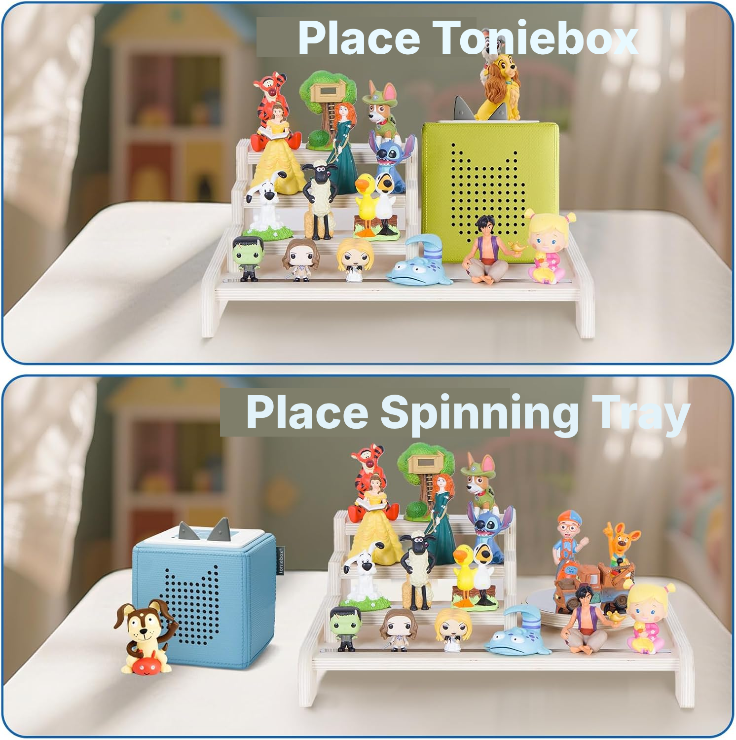 Toniebox/Tonies Magnetic Shelf – 4-Tier Turntable, 37 cm — 7