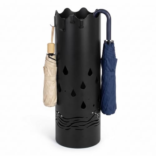Umbrella Stand and Base – Black Metal — 1
