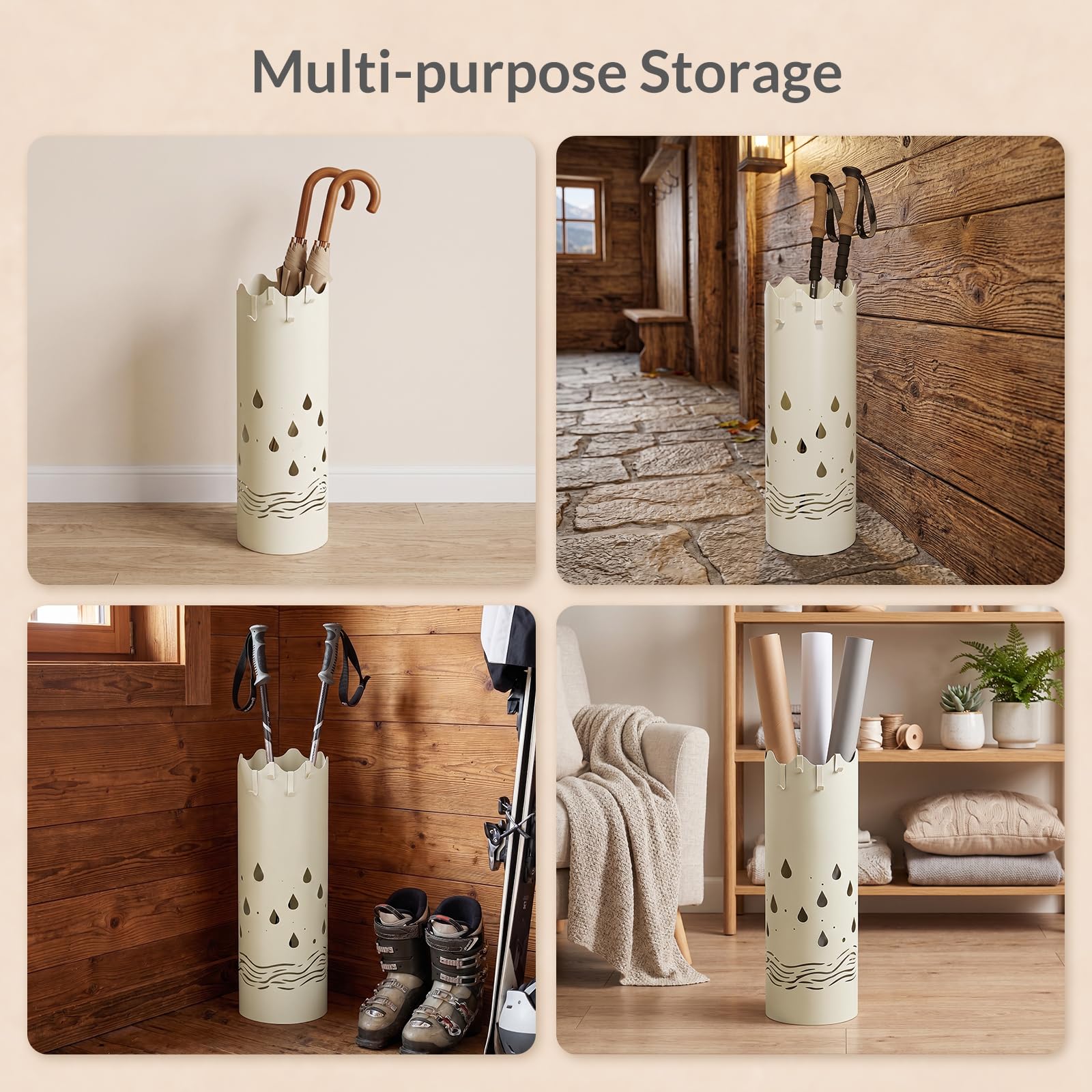 Metal Umbrella Stand — Protected Floors — 3