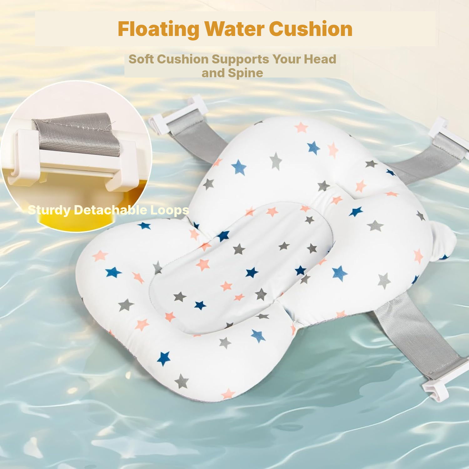 Yellow Foldable Baby Bath for Travel — 3