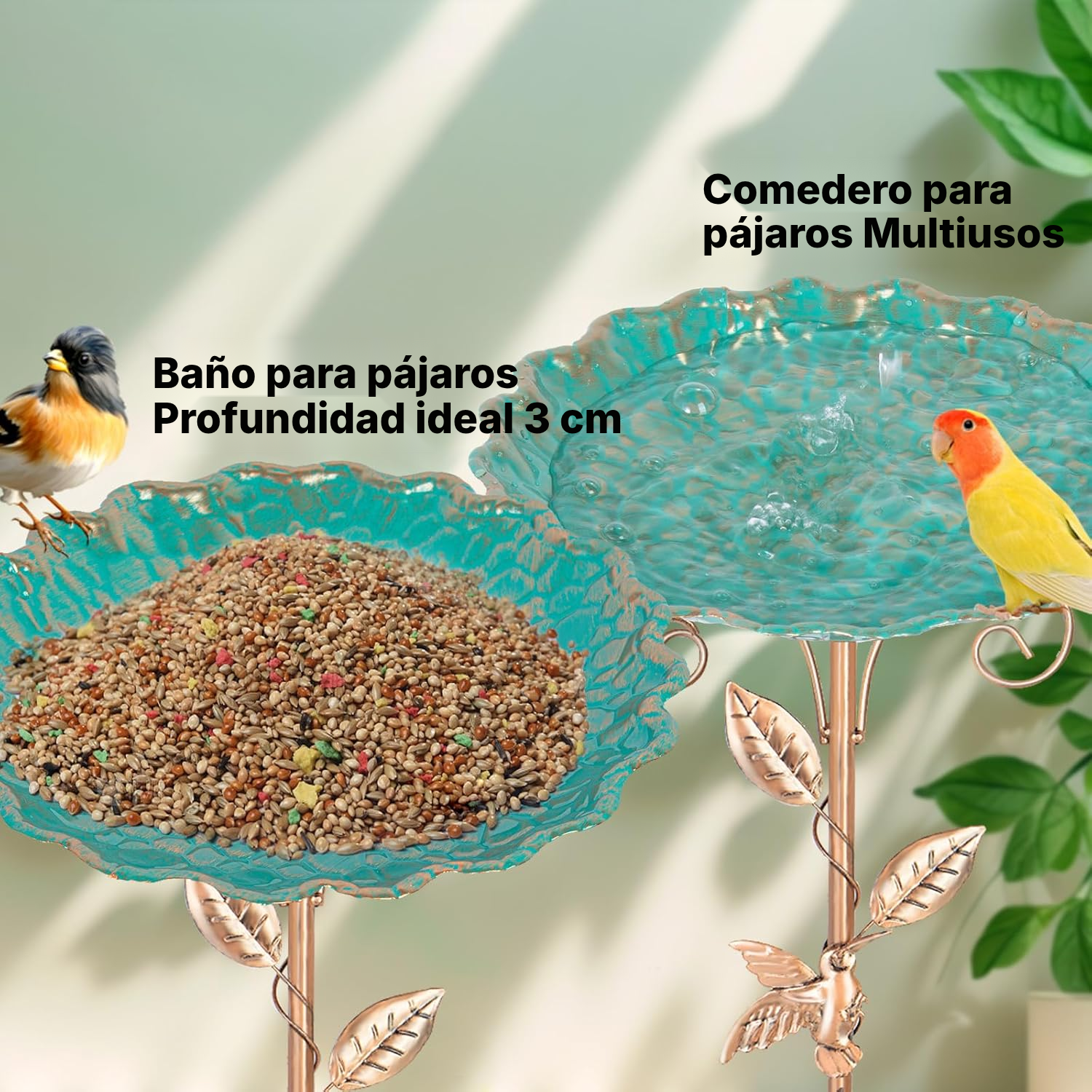 Baño para pájaros Petit 1 cuenco 79 cm estable — 2