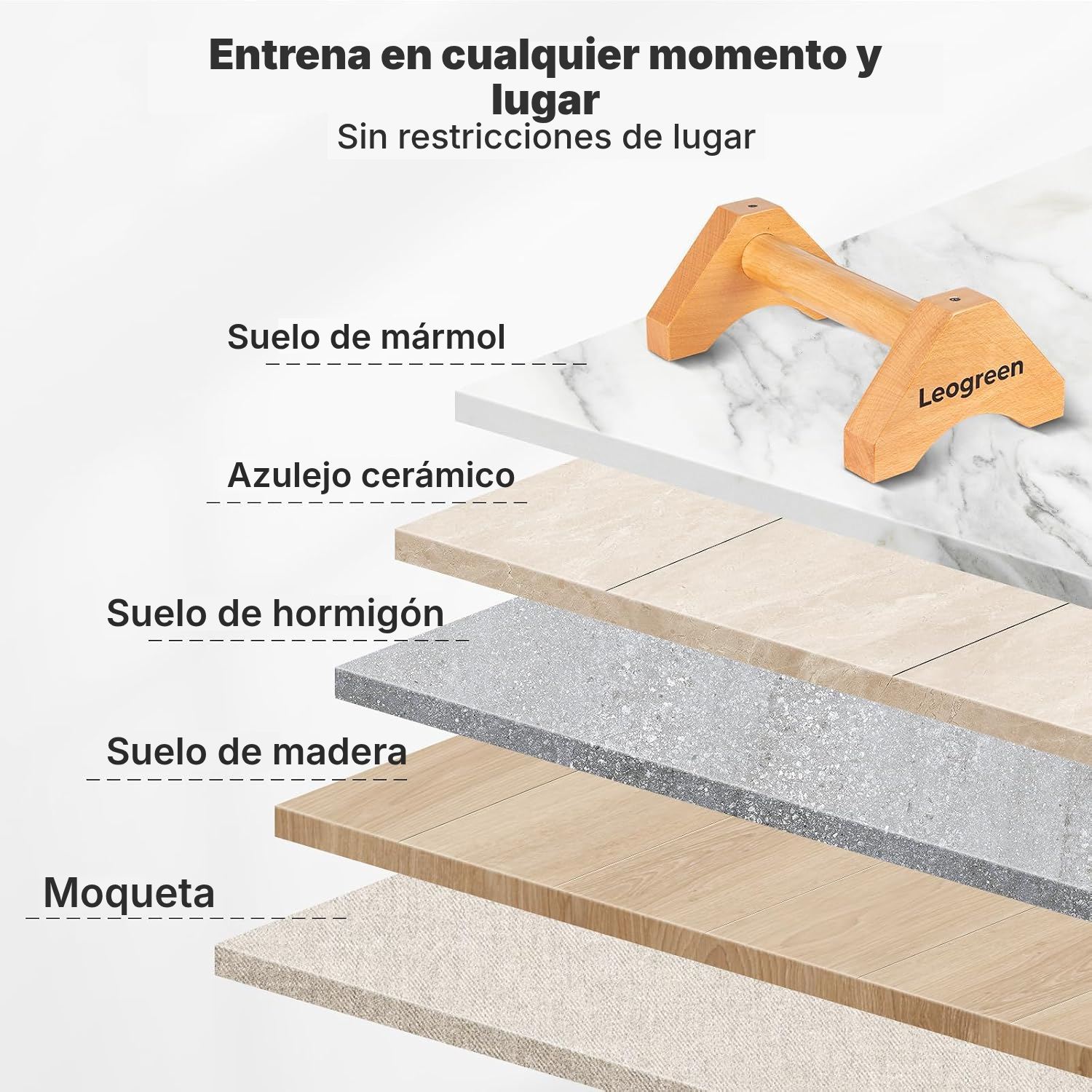 Flexiones agarre cerrado: barras de madera — 5