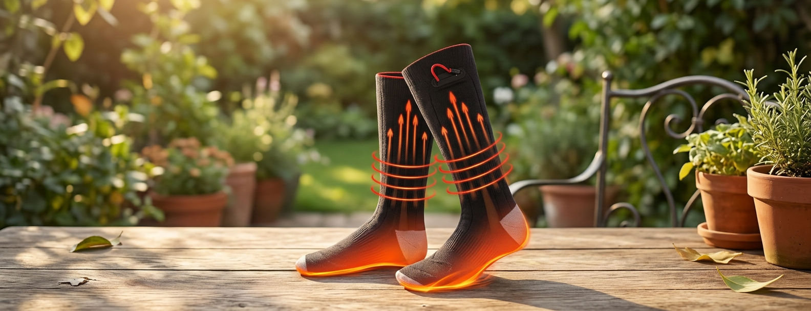 Calcetines térmicos negros: pies calientes
