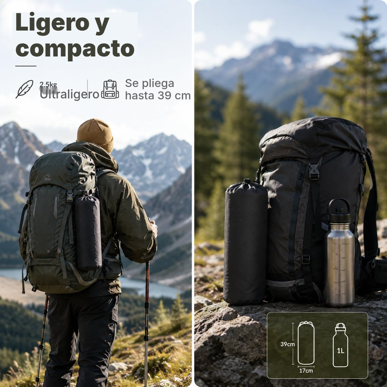 Cama plegable negra para camping — 3