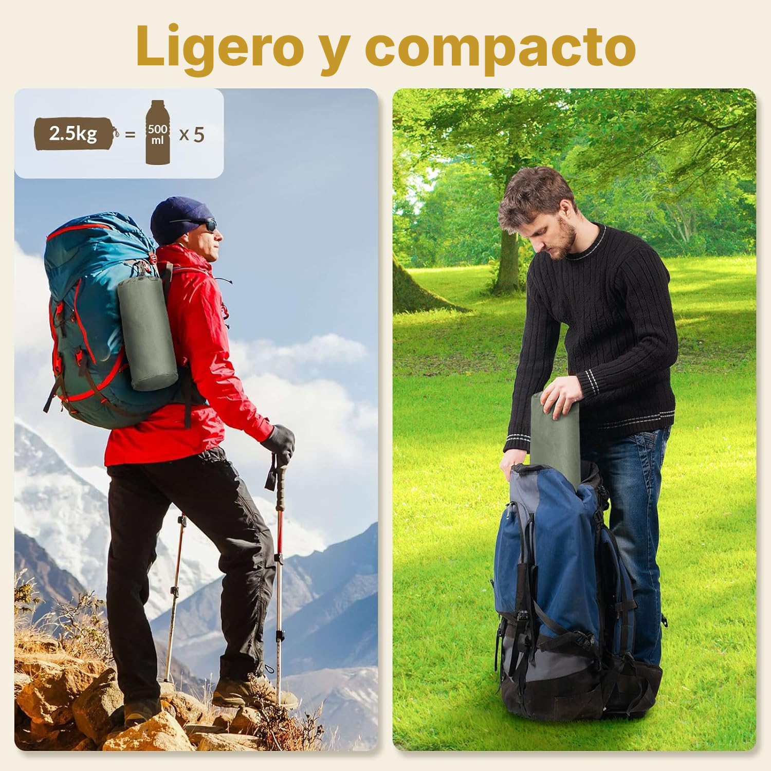 Cama camping plegable verde oliva — 6