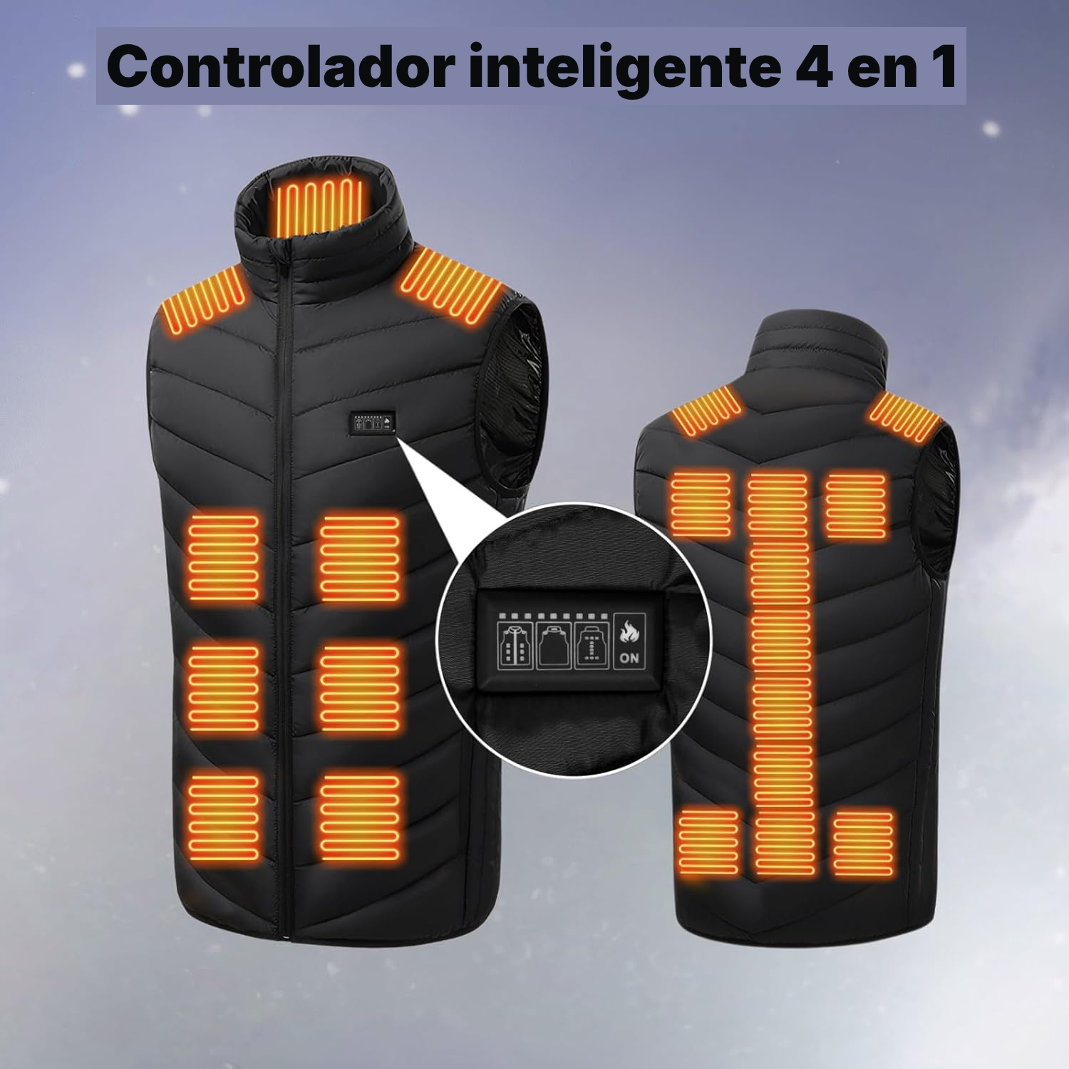 Chaqueta con calefacción: 21 zonas — 2