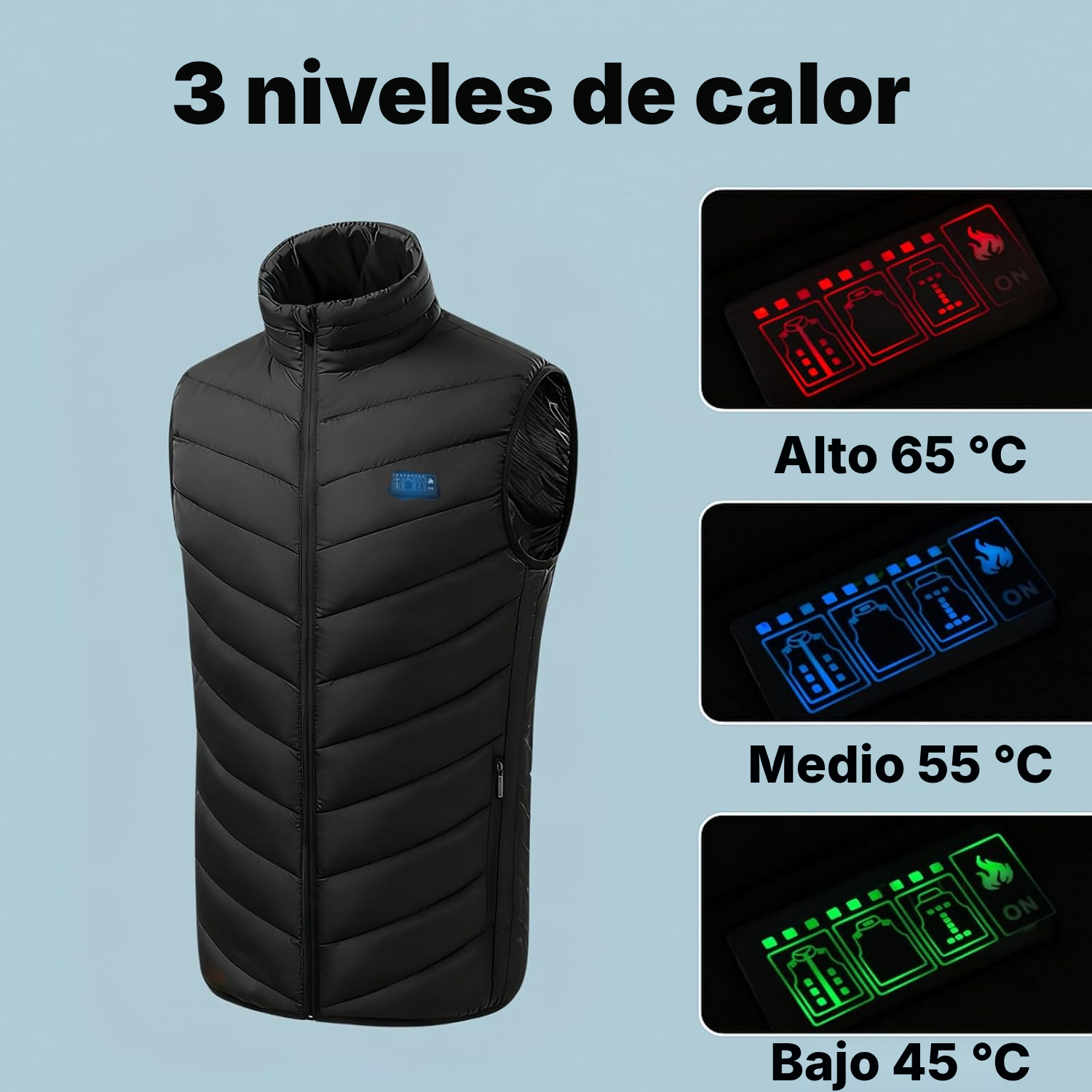 Chaqueta con calefacción: 21 zonas — 3