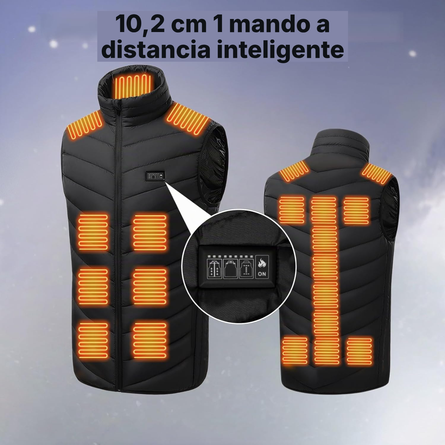 Chaqueta calefactable Grand, calor focalizado — 2