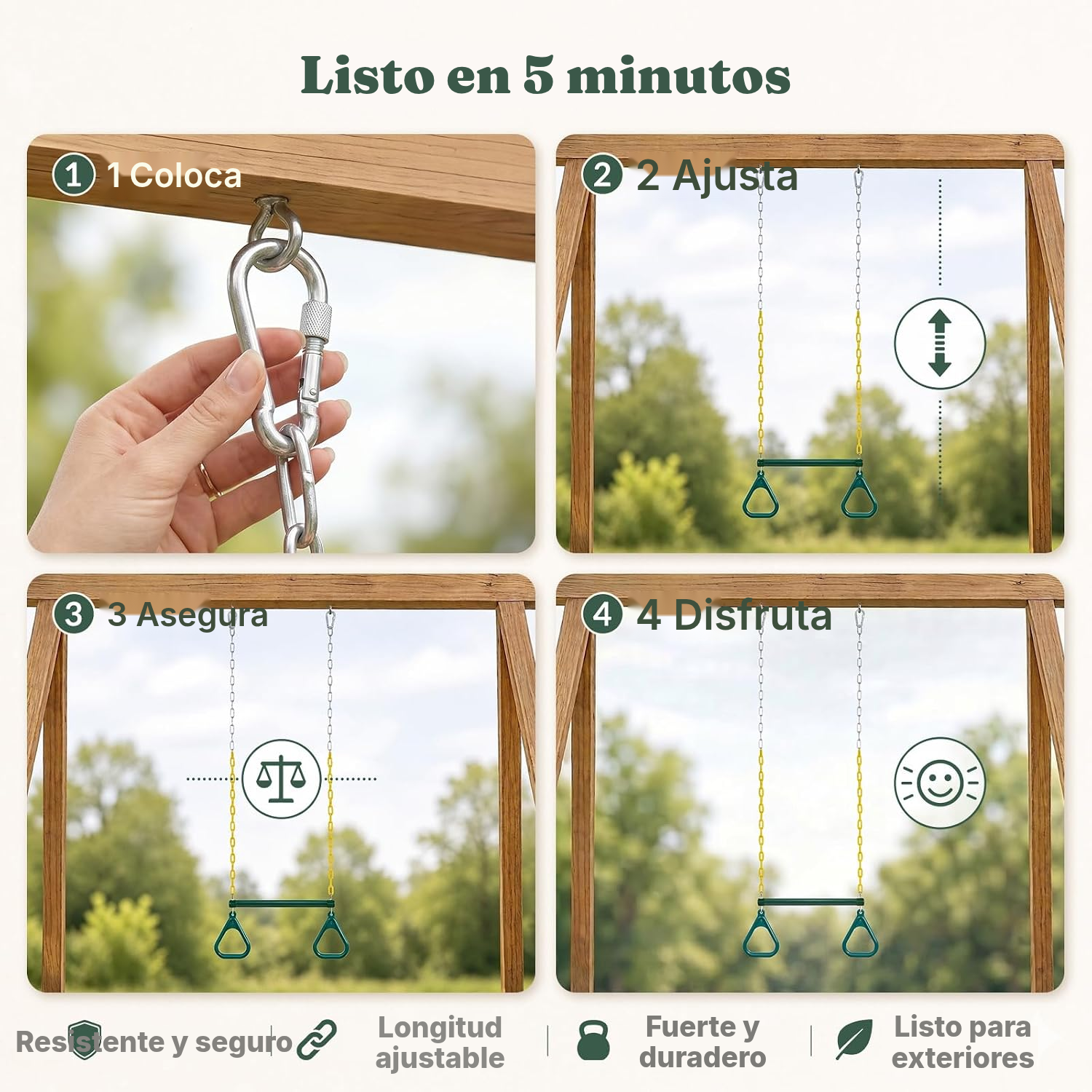 Columpio jardin: trapecio desde 36 meses — 5