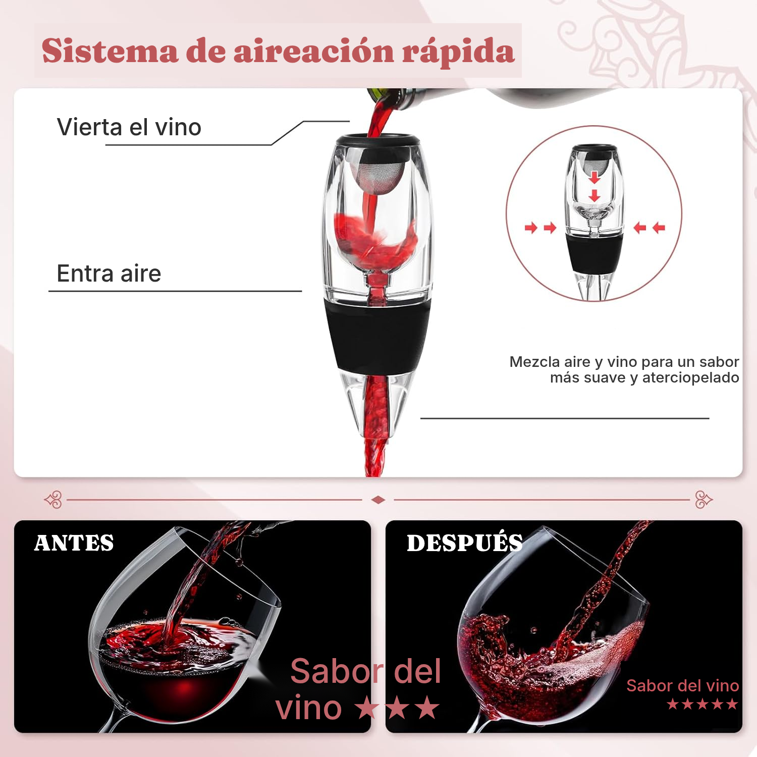 Decantador de vino: airea sin jarra — 5