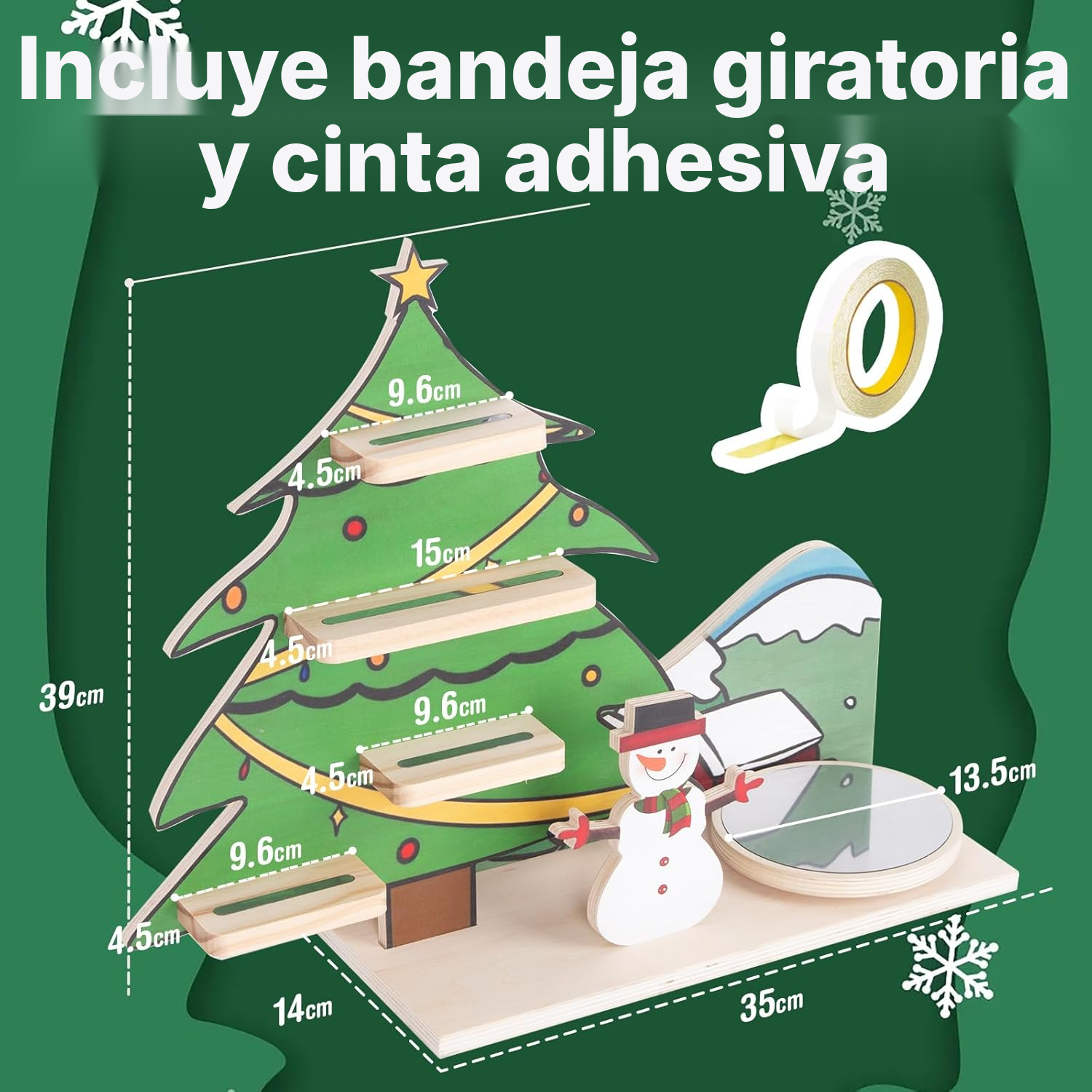 Estantería Toniebox/Tonies – árbol navideño giratorio, 40 cm — 2