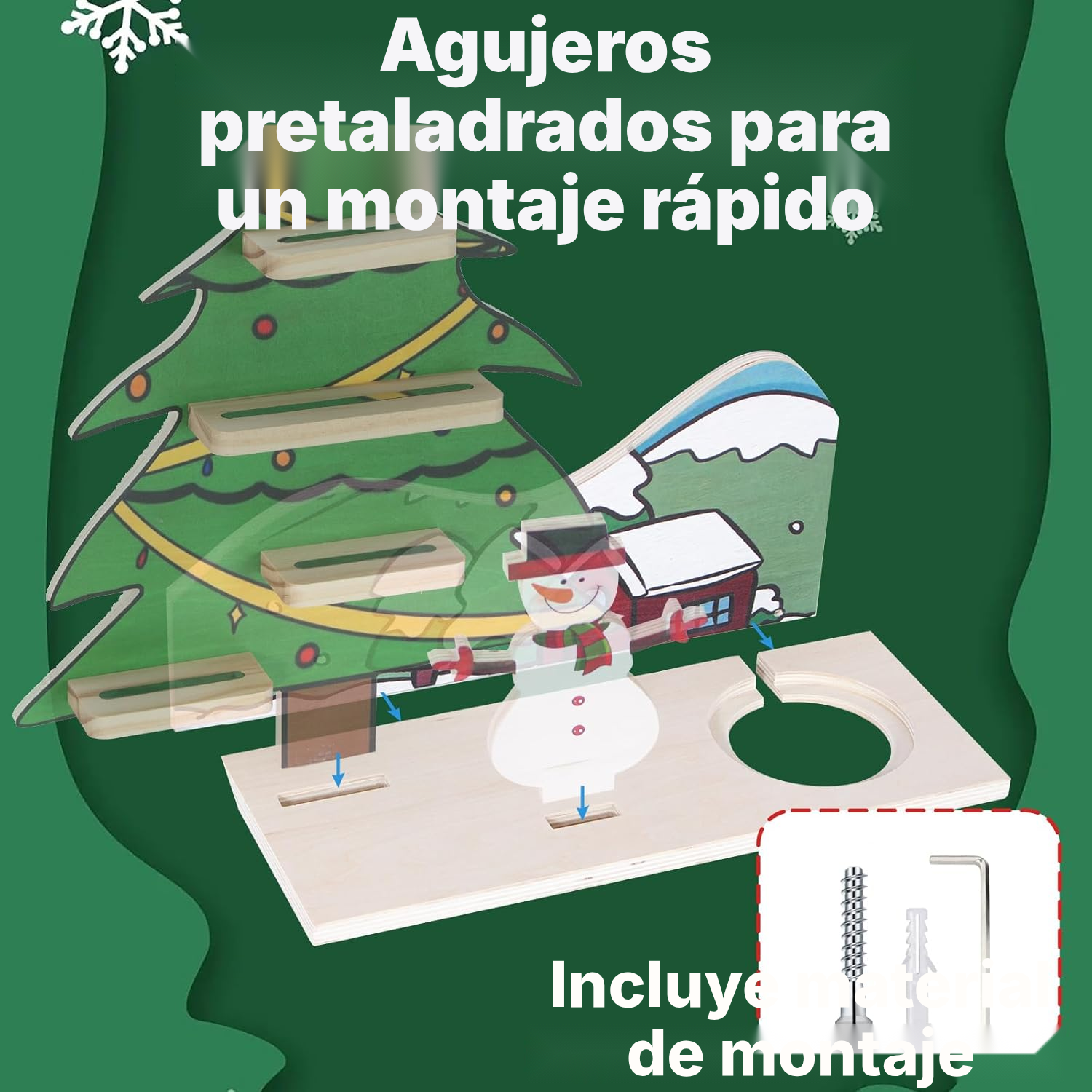 Estantería Toniebox/Tonies – árbol navideño giratorio, 40 cm — 6
