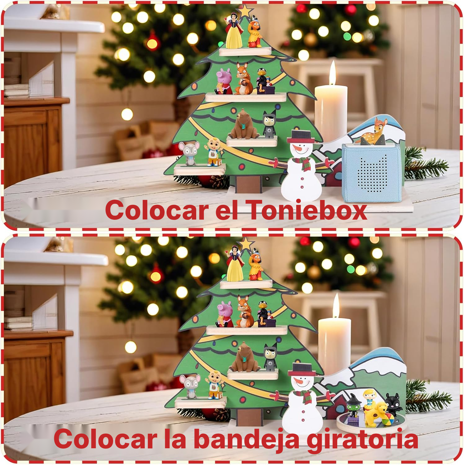 Estantería Toniebox/Tonies – árbol navideño giratorio, 40 cm — 7