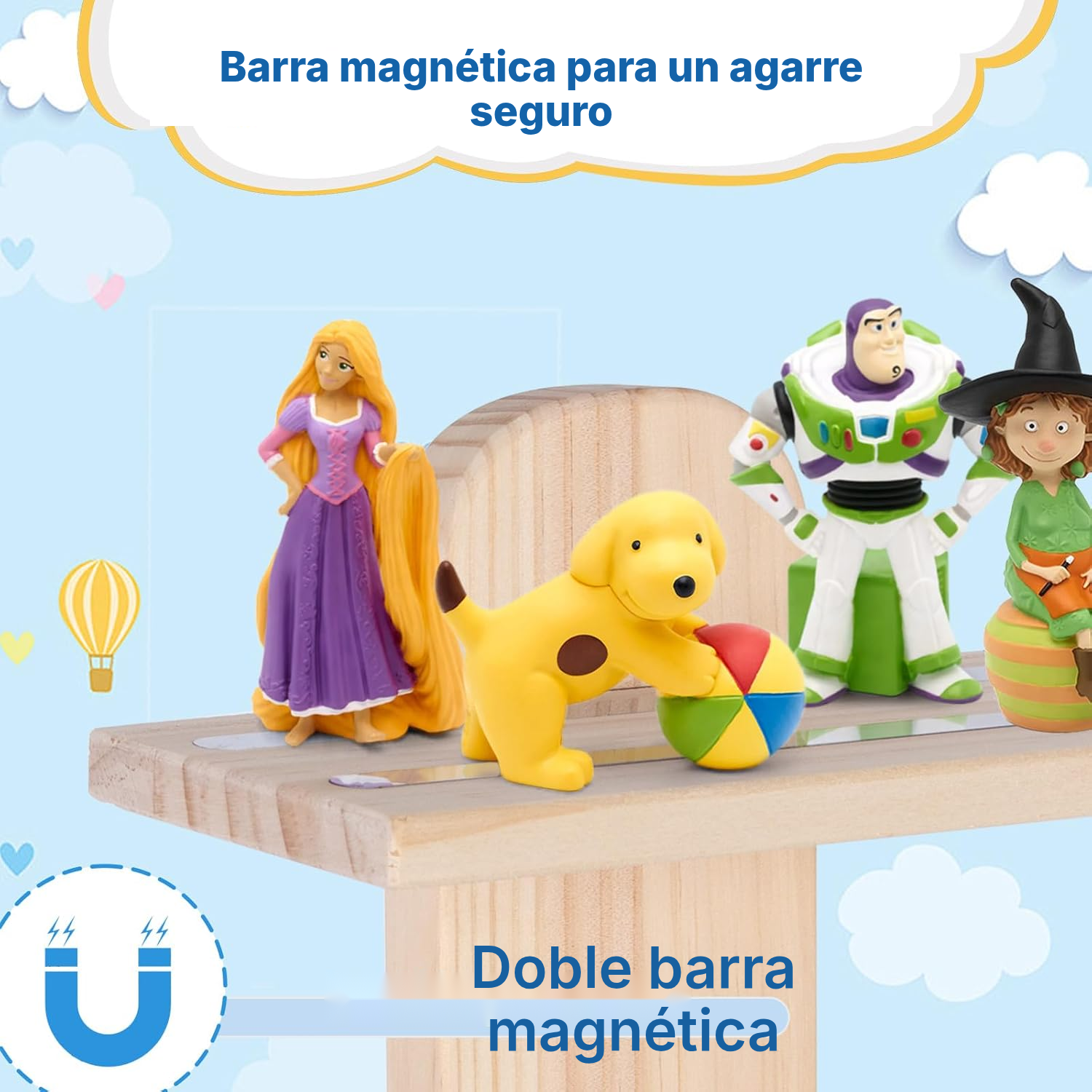 Estantería magnética para Toniebox/Tonies – vertical, 43 cm — 3