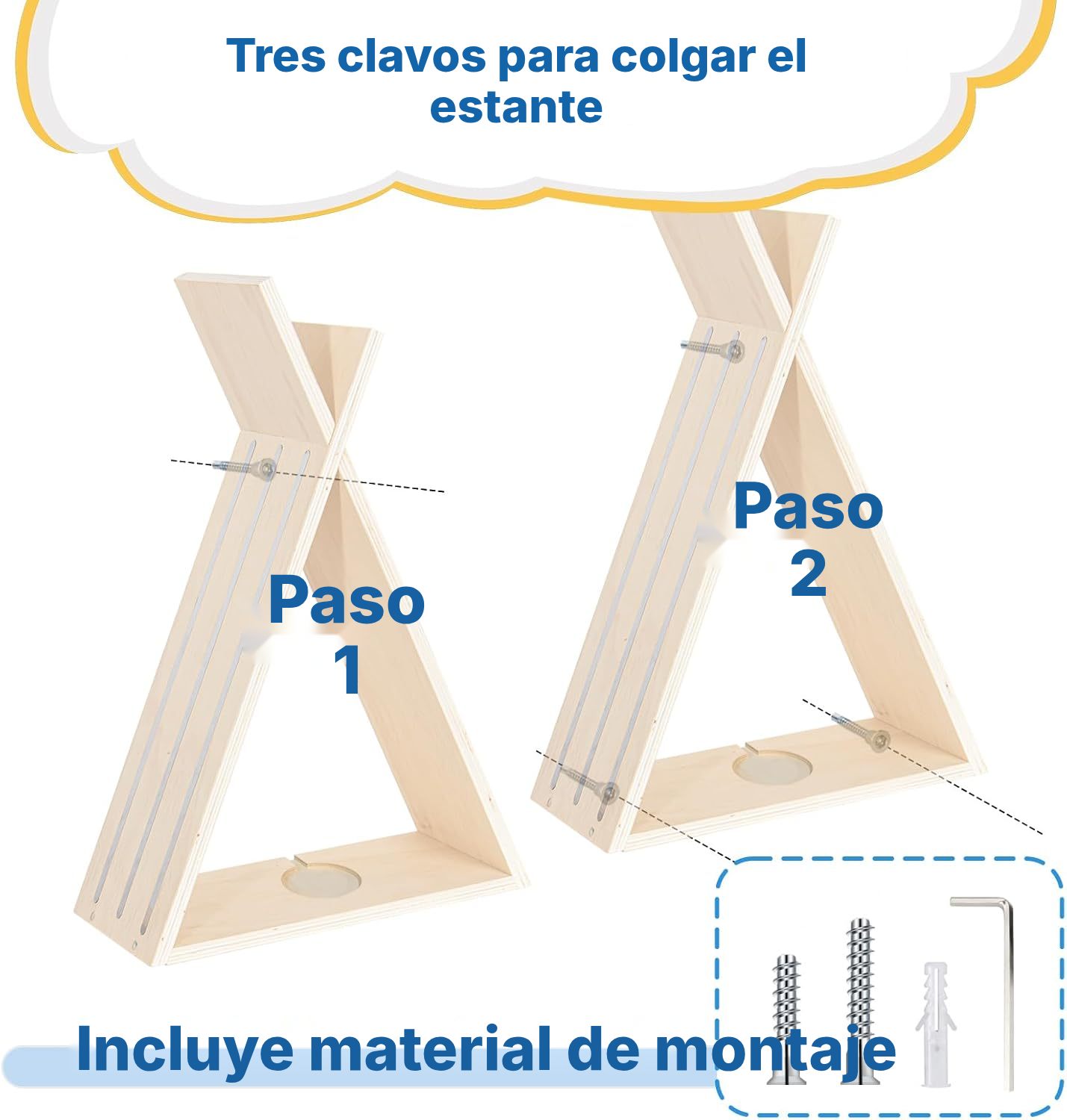 Estantería magnética para Toniebox/Tonies – triángulo, 58 cm — 5