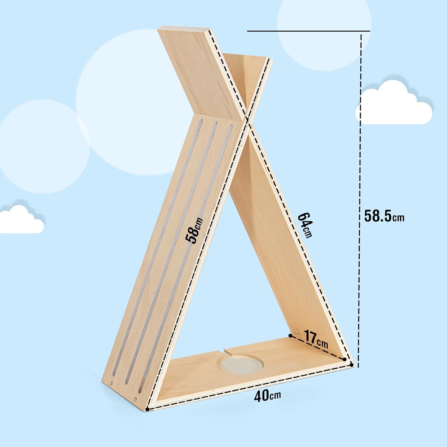 Estantería magnética para Toniebox/Tonies – triángulo, 58 cm — 7