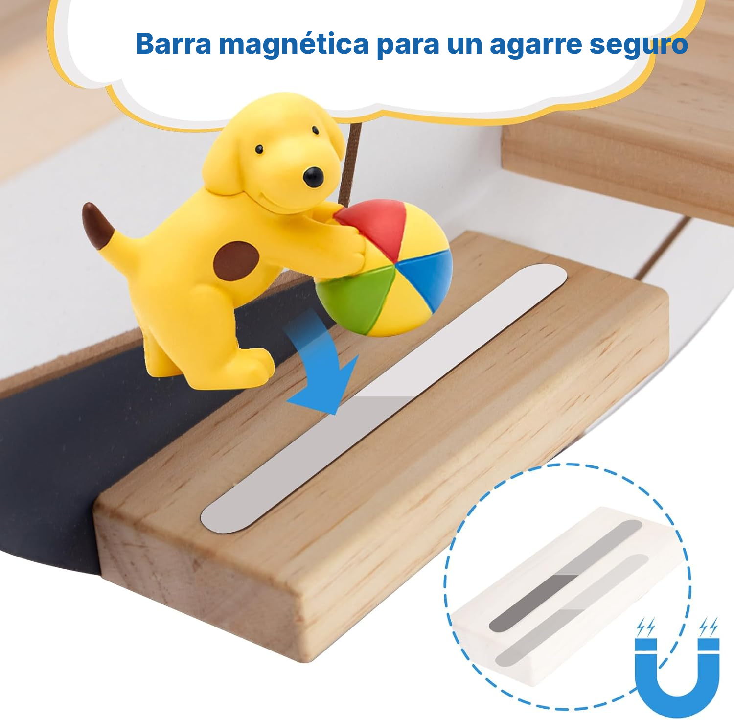 Estantería magnética para Toniebox/Tonies – calcio azul, 50 cm — 3