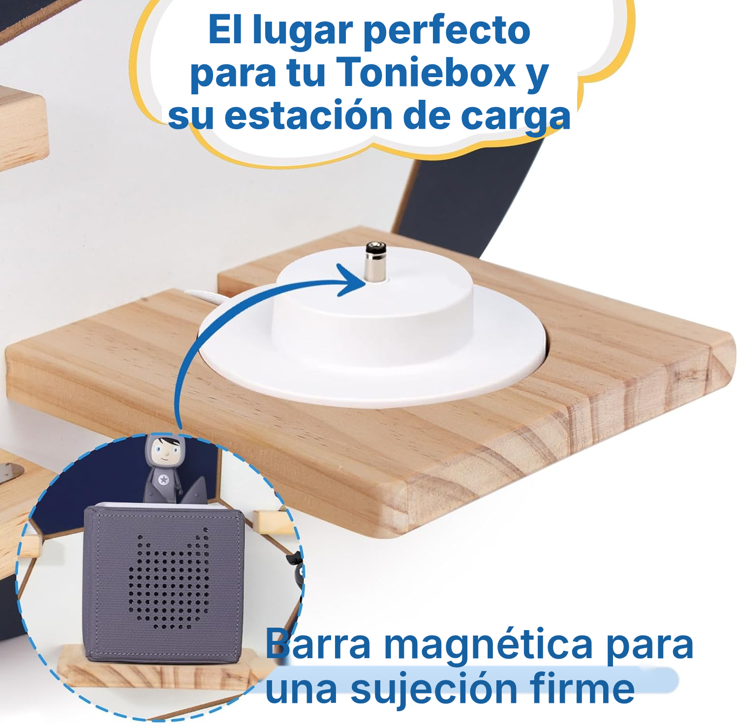 Estantería magnética para Toniebox/Tonies – calcio azul, 50 cm — 4