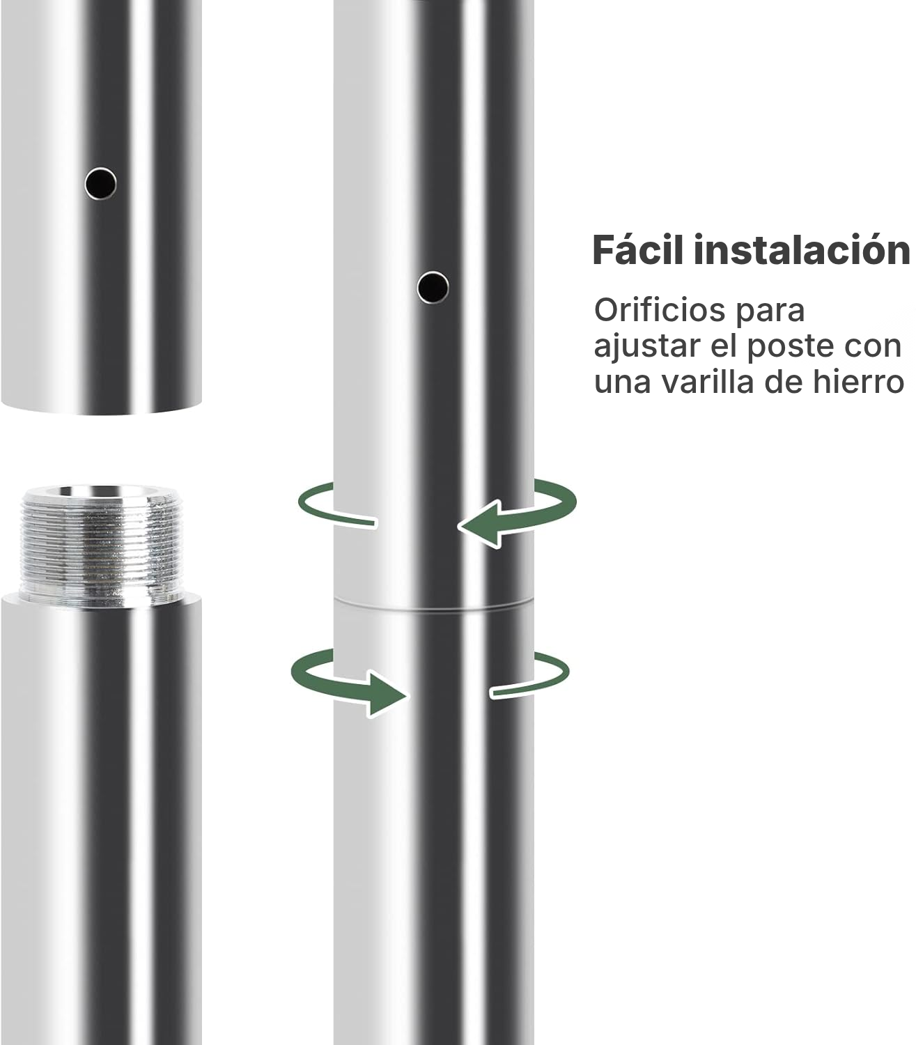 Extensión para barra pole dance 250 mm — 5