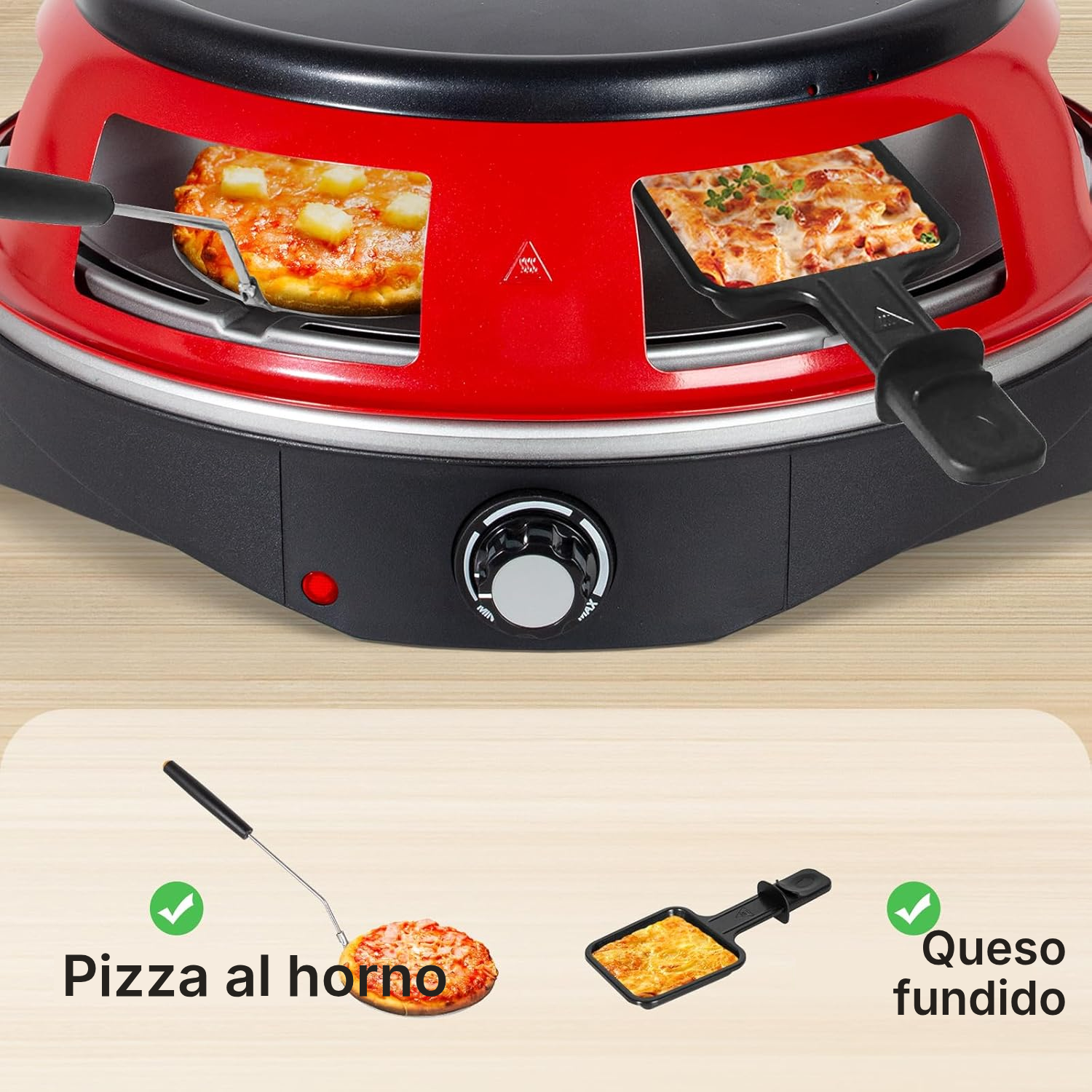 Horno eléctrico 3 en 1 para pizza — 3
