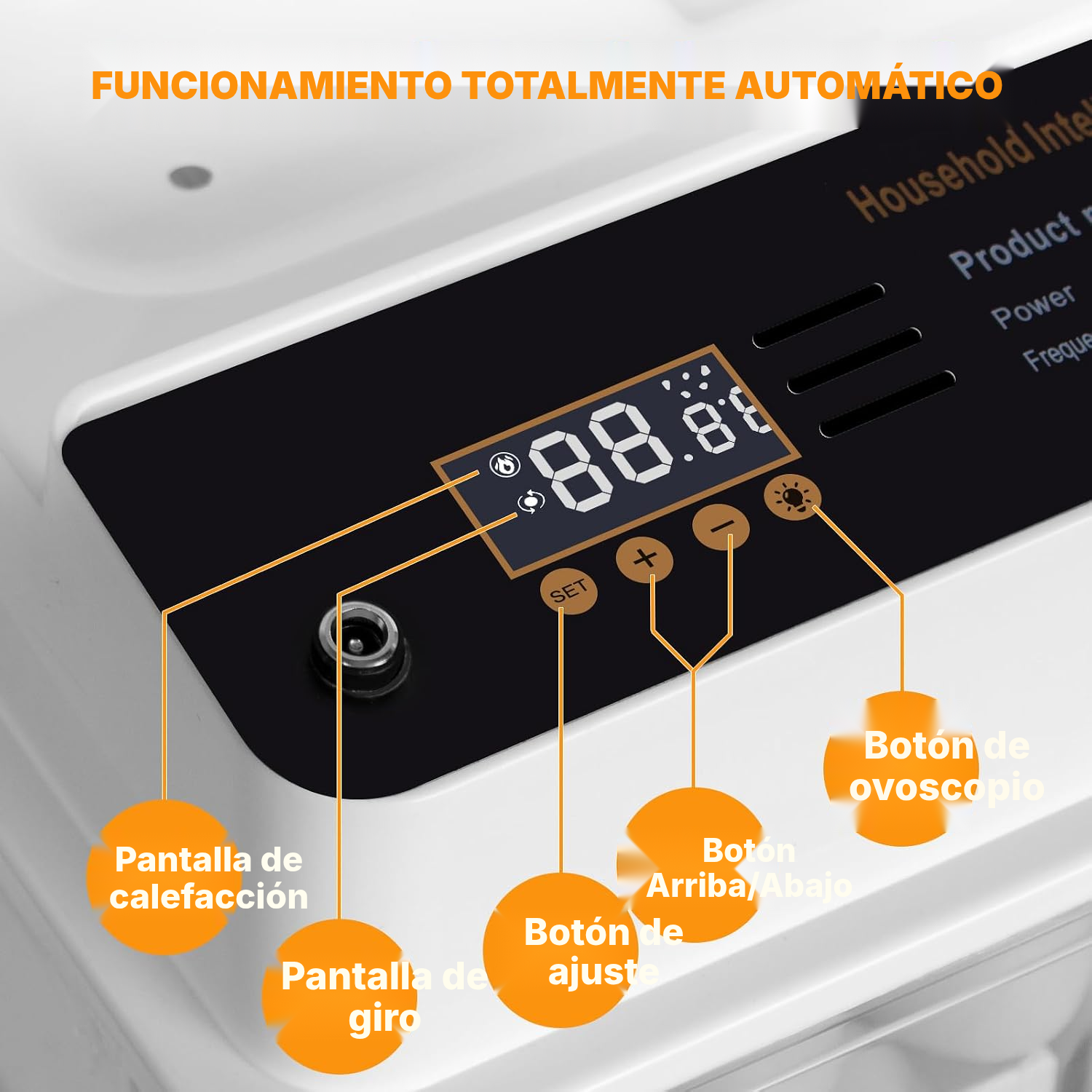 Incubadora automática 15 huevos mini 31 cm LED — 2