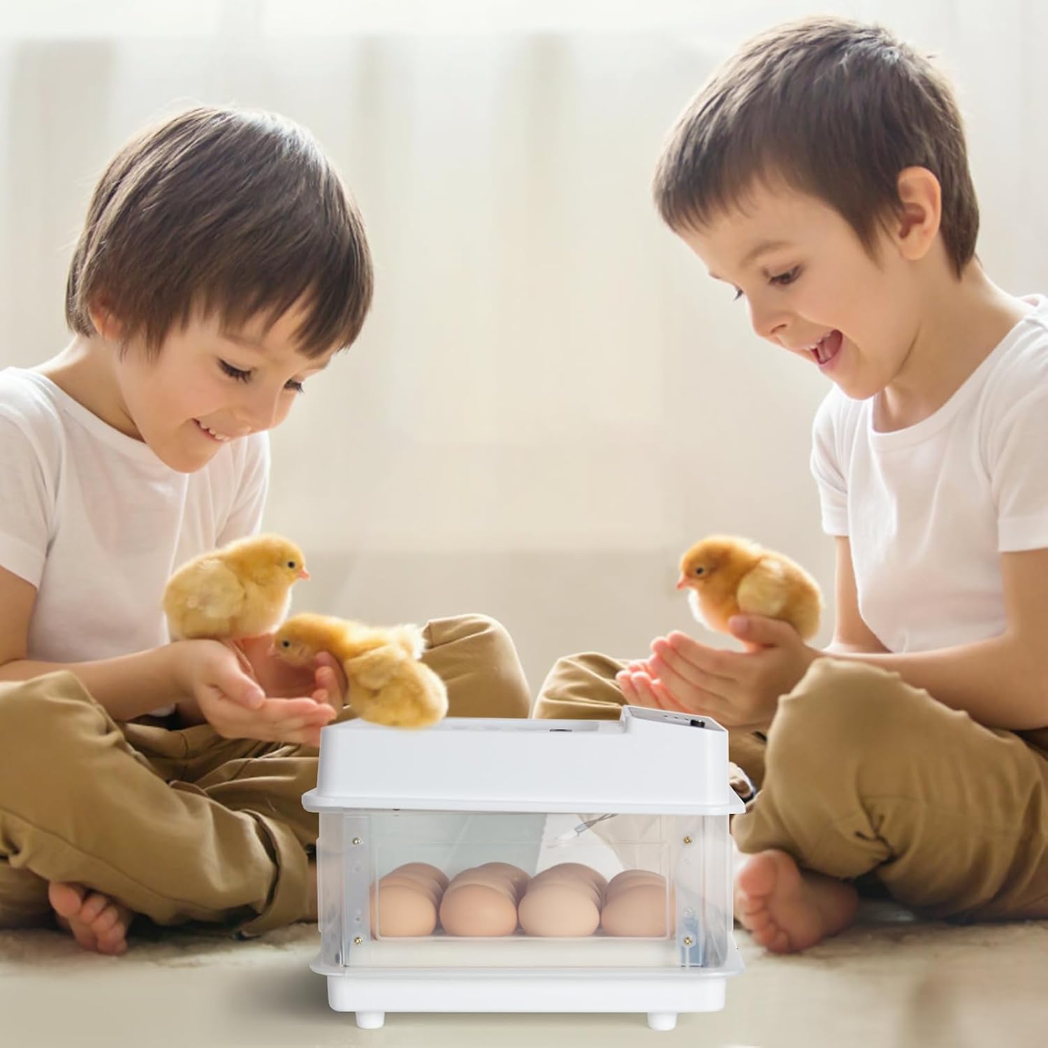 Incubadora automática 15 huevos mini 31 cm LED — 7