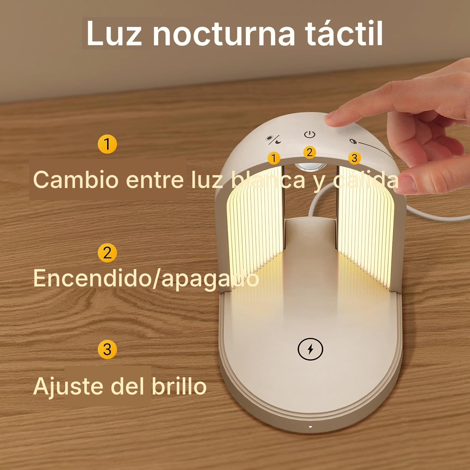Lámparas mesita de noche táctiles — 2