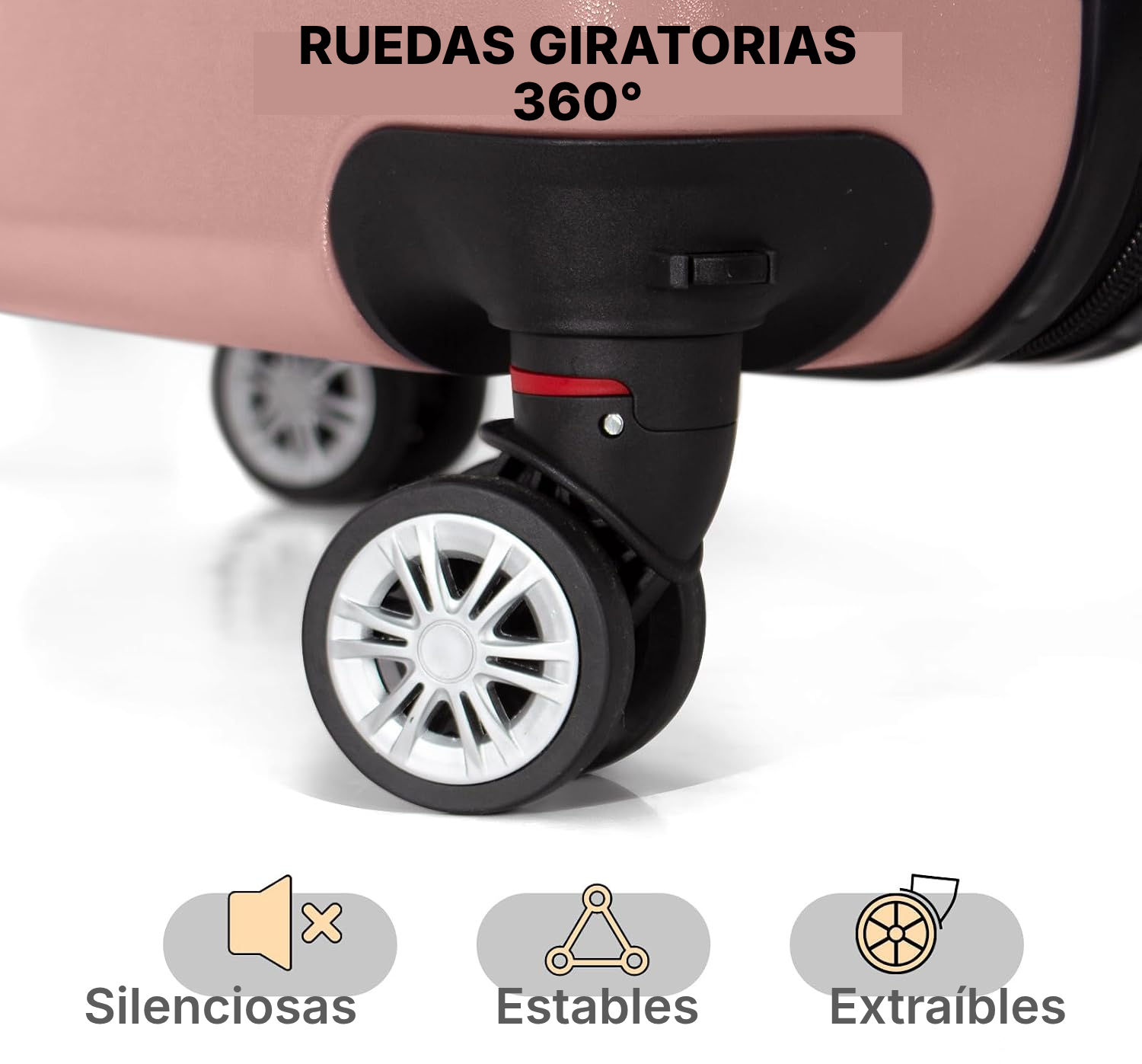 Maleta rígida compacta Rose Gold 56 cm — 4