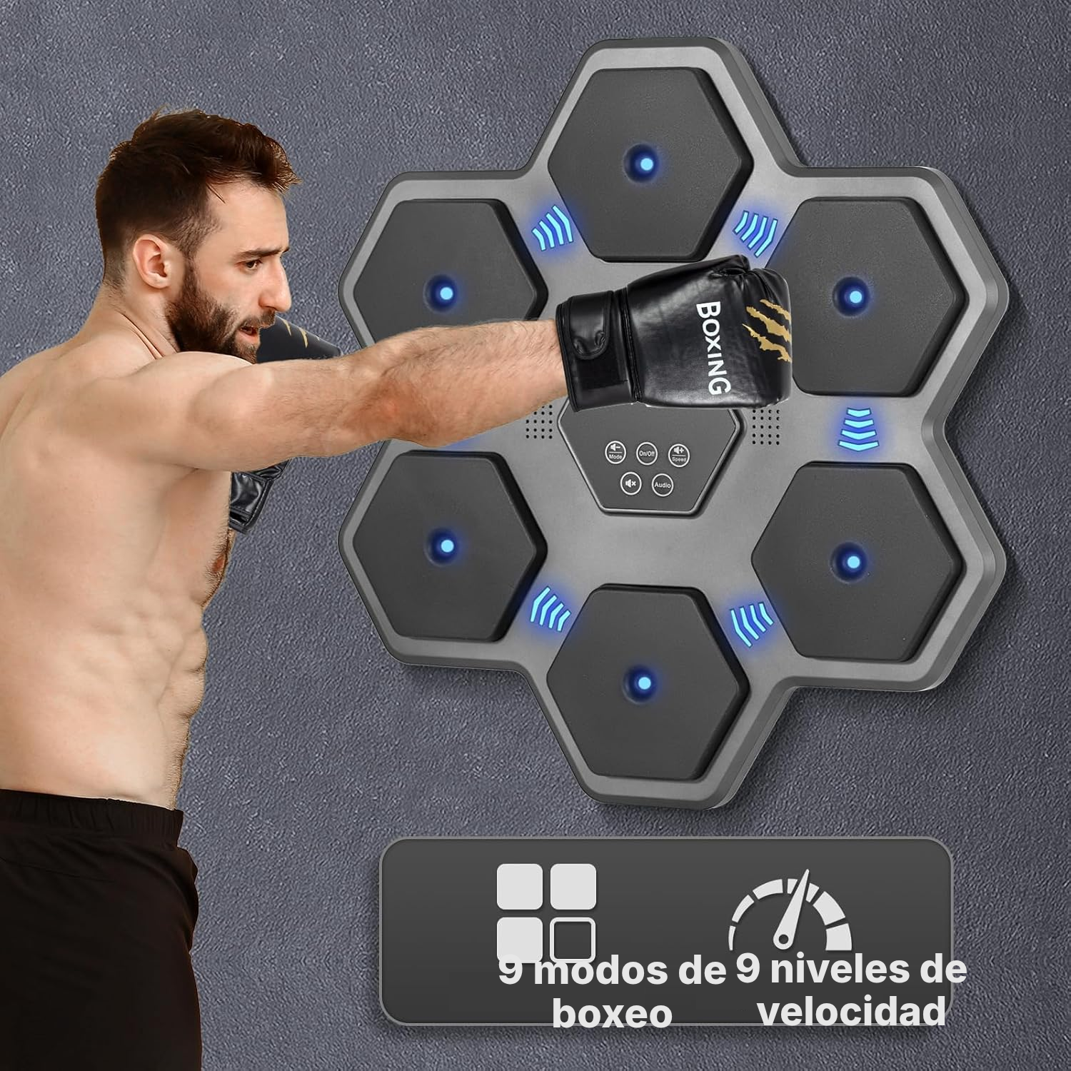 Máquina de boxeo musical Hexa 45 cm — 7