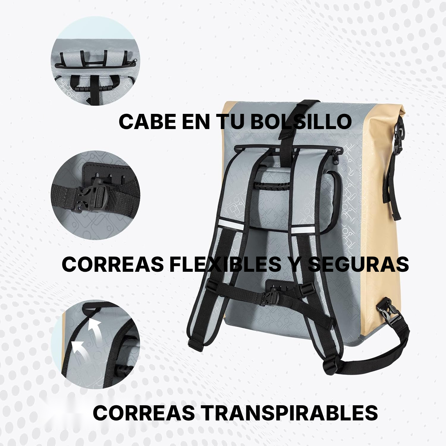 Bolsa bici 3 en 1 beige — 7