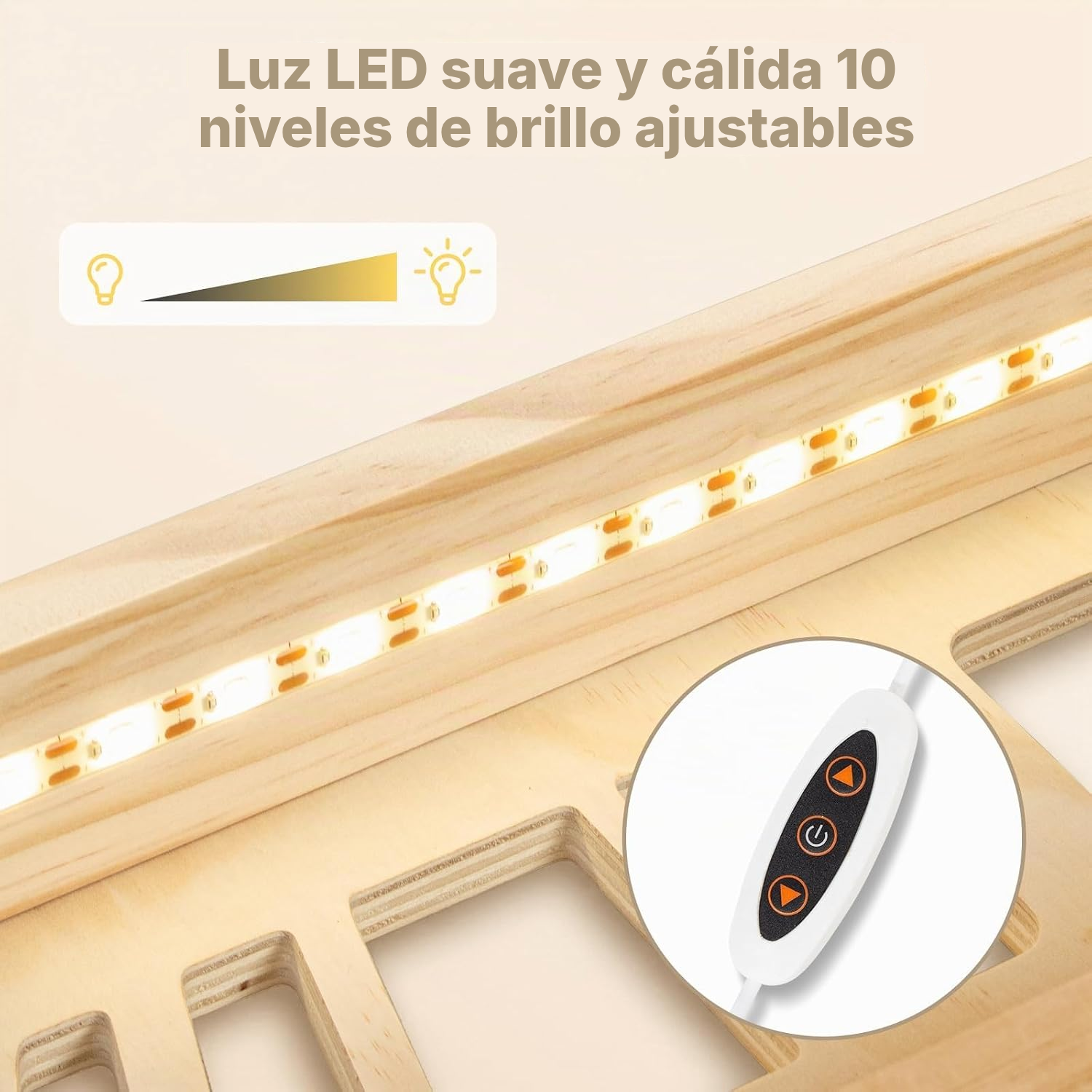 Estantería magnética LED para Toniebox/Tonies – autobús gris, 62 cm — 4
