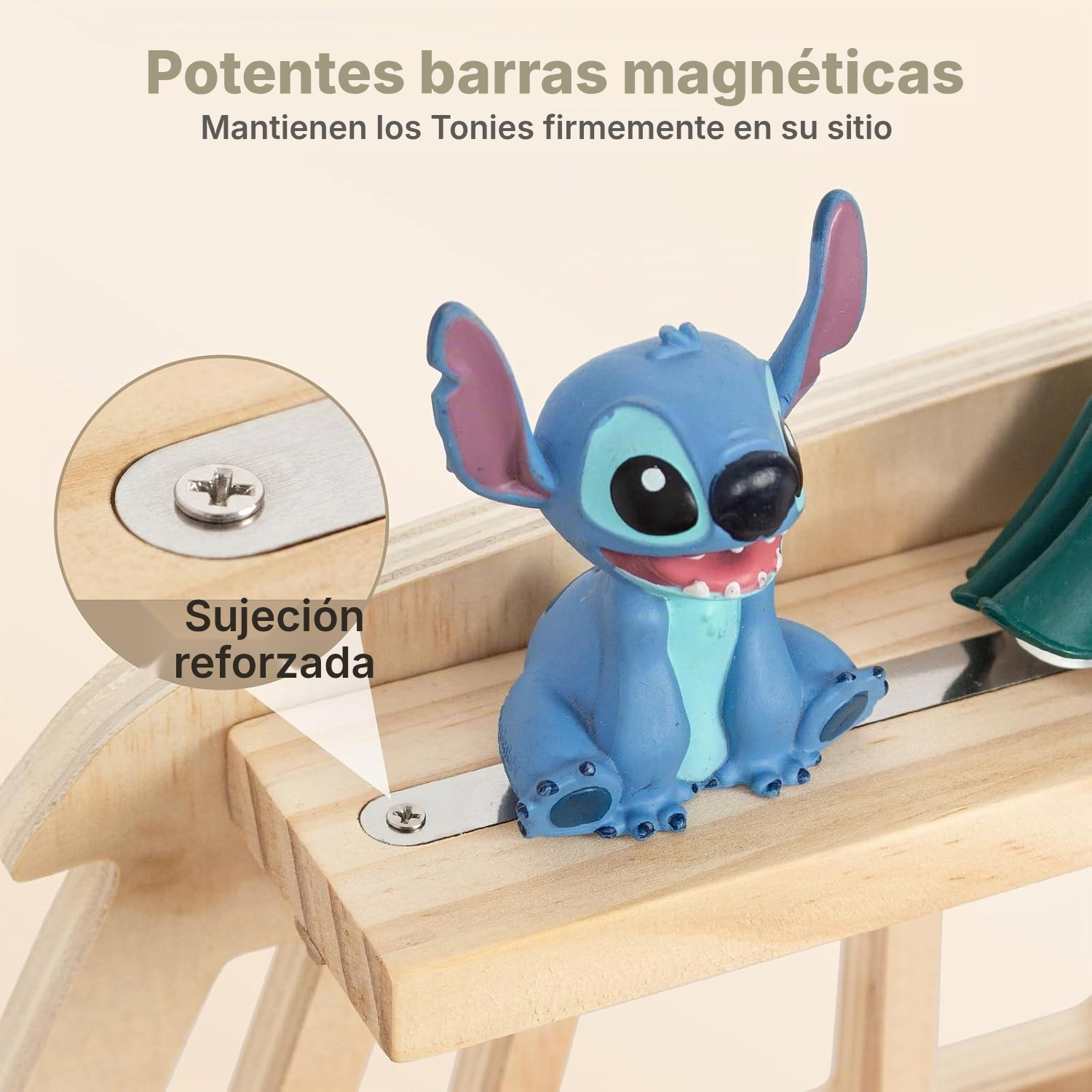 Estantería magnética LED para Toniebox/Tonies – autobús gris, 62 cm — 5