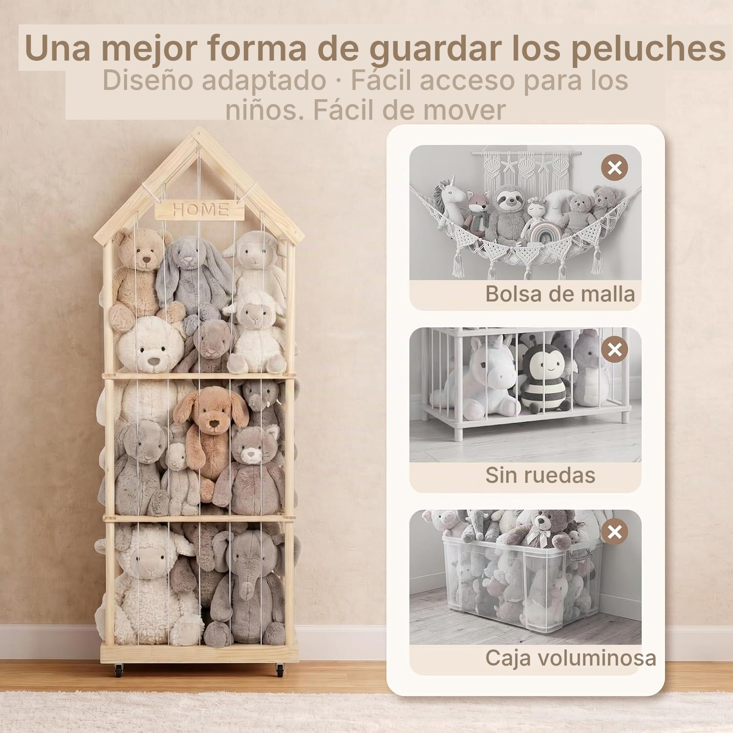 Organizador de juguetes móvil de 3 niveles — 7
