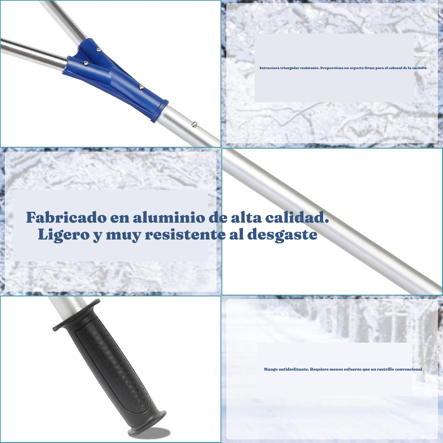 Rastrillo de nieve para techo: desde el suelo — 4