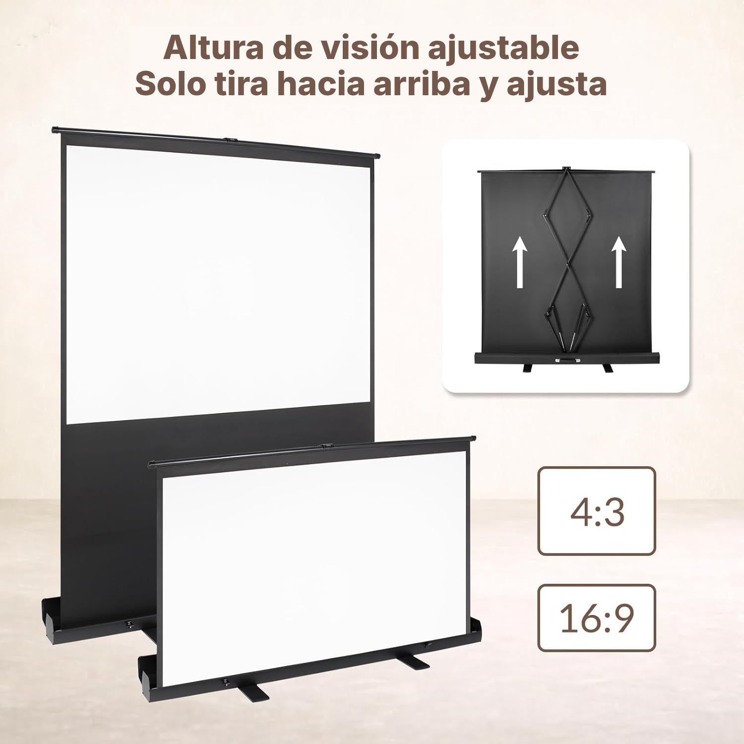 Pantalla para proyector 147 × 109 cm — 3