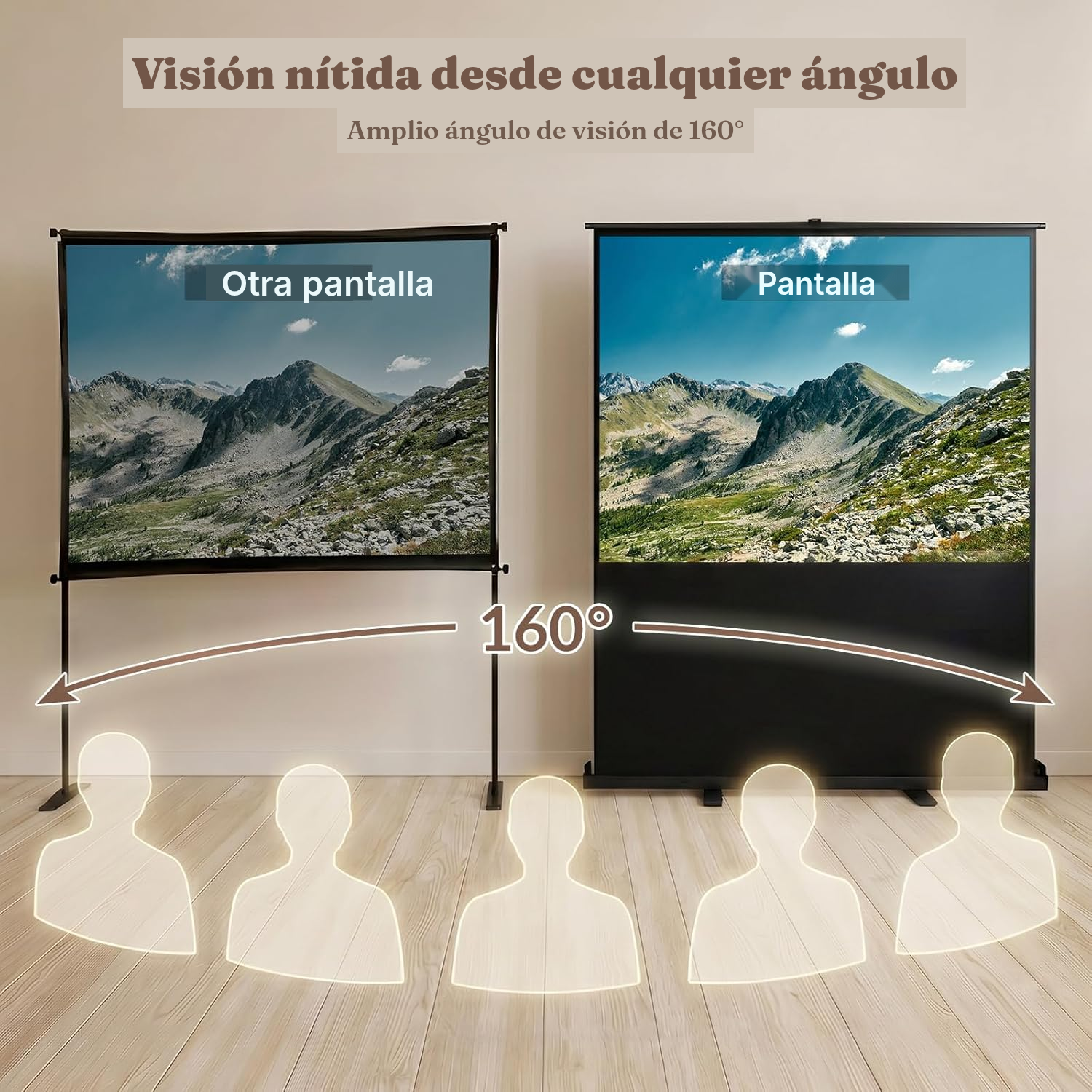 Pantalla para proyector 147 × 109 cm — 4
