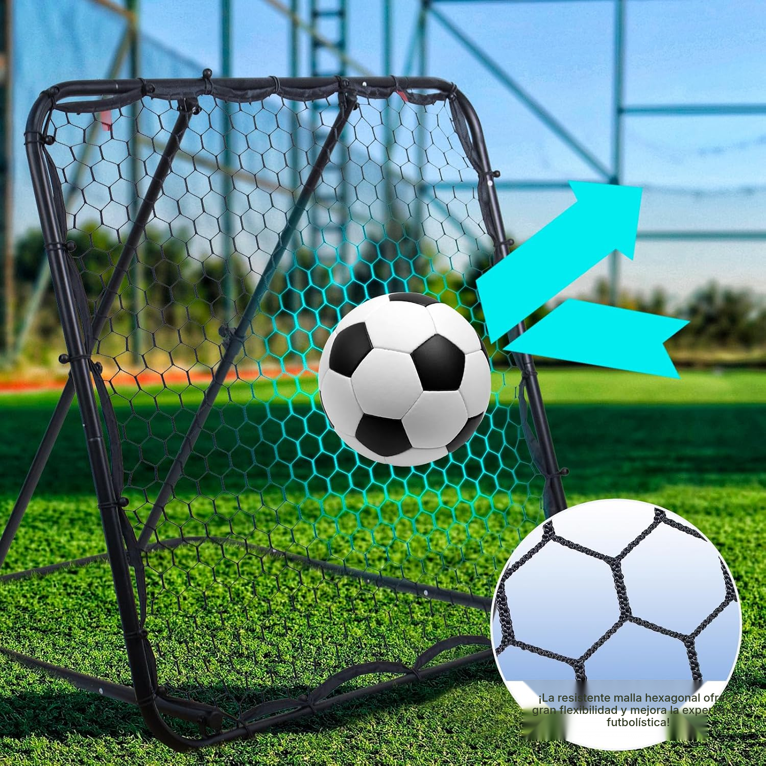 Red de rebote para futbol, formato grande 8 cm — 3