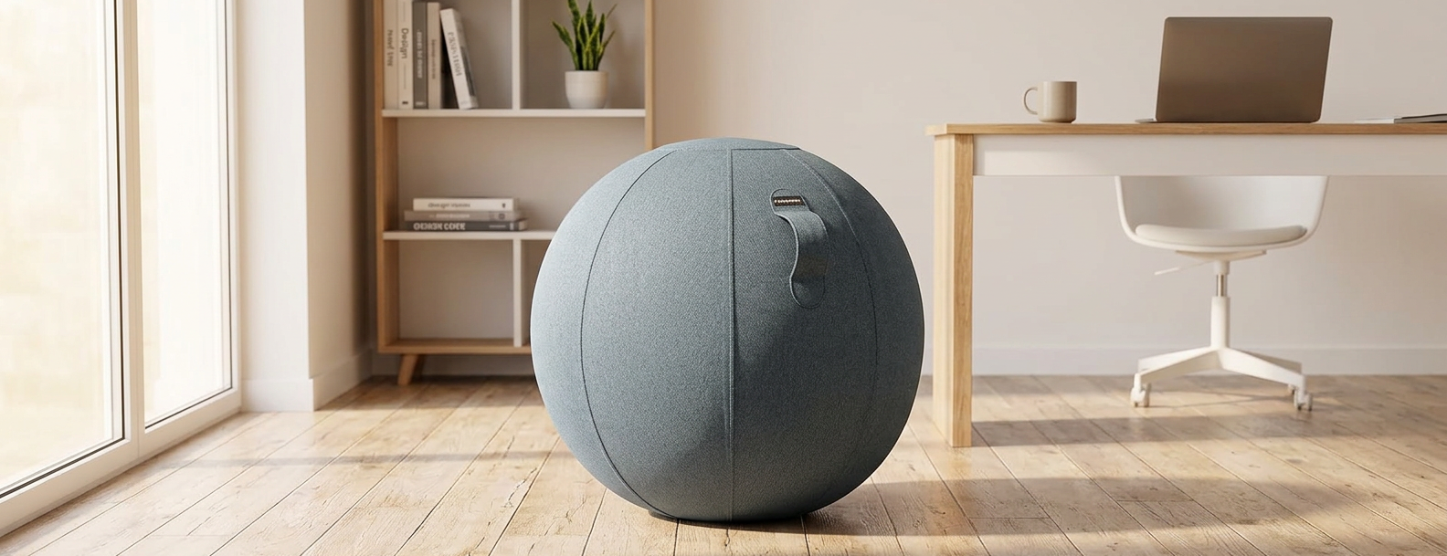 Asiento ergonómico: balón Pilates azul 14 cm