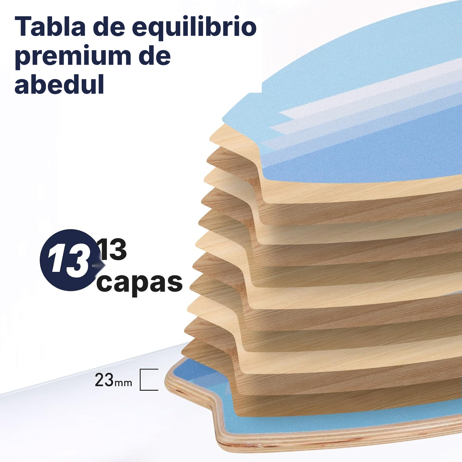 Tabla de equilibrio 85 cm, bandas degradadas 7 niveles — 3