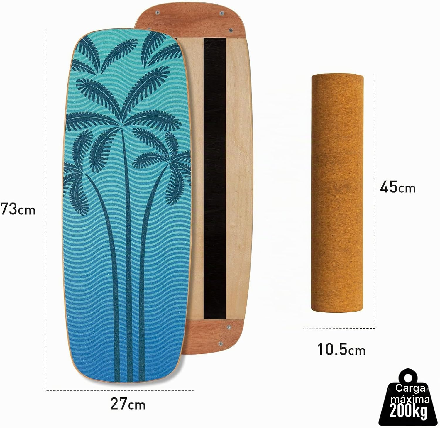 Balance board 74 cm Cocotero clásico — 4